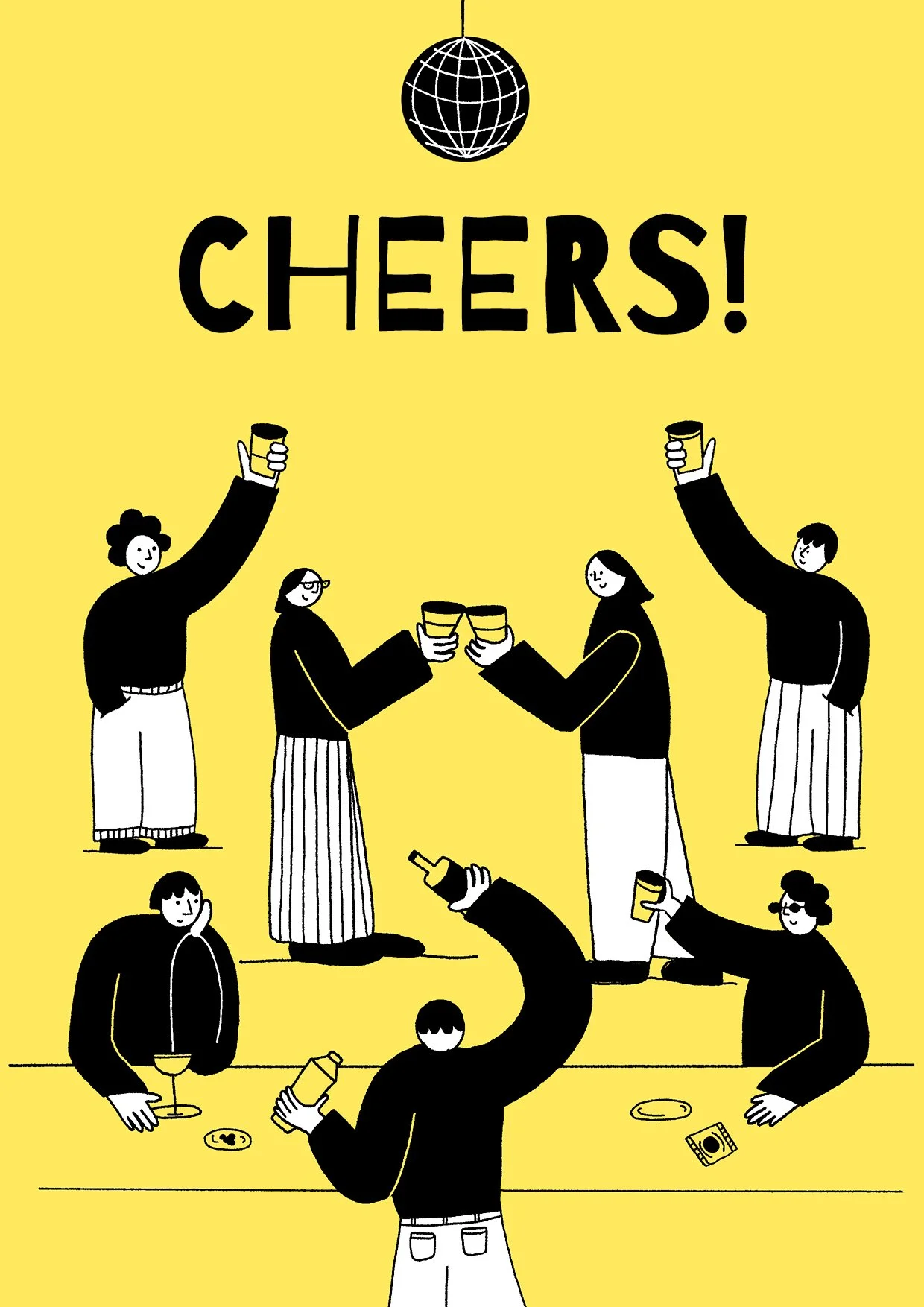 Cheers! Illustration