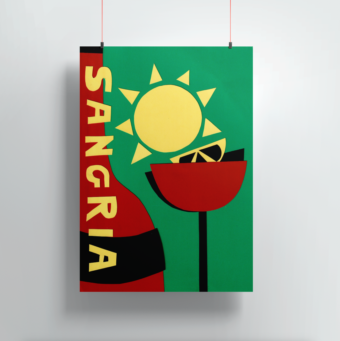 Sangria Paper Cut-Out