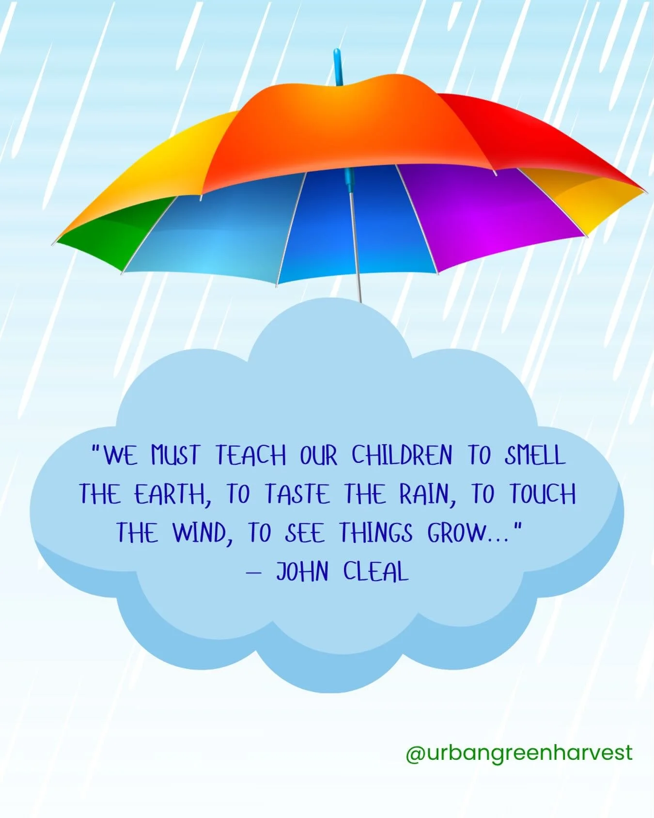 We must teach our children to smell the earth, to taste the rain, to touch the wind, to see things grow, to hear the sun rise and night fall &mdash; to care.&rdquo;
&mdash; John Cleal
This is the work.
Not rushed. Not forced. Not confined to four wal