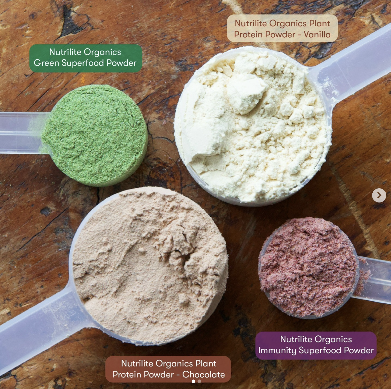 A launch carousel for Nutrilite's new protein powders and immunity powders. I shot it, edited it, and designed the graphics.