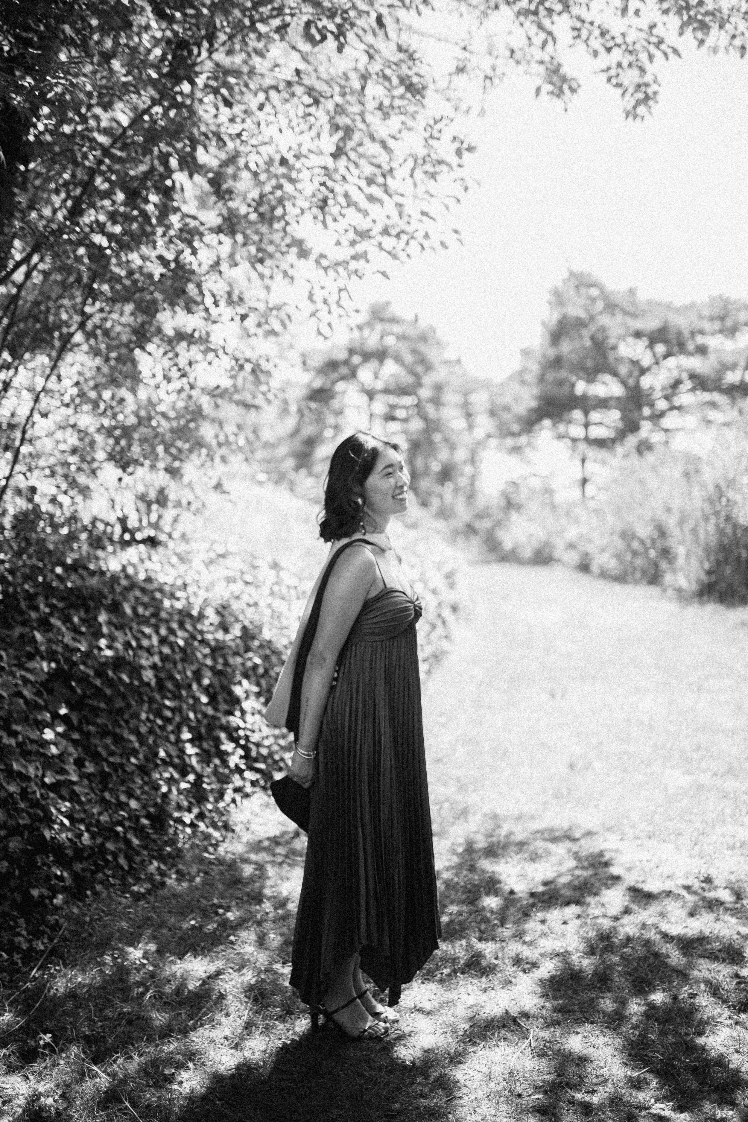 Black and white senior portrait of a graduate in East Lansing — Grand Rapids photographer Olivia