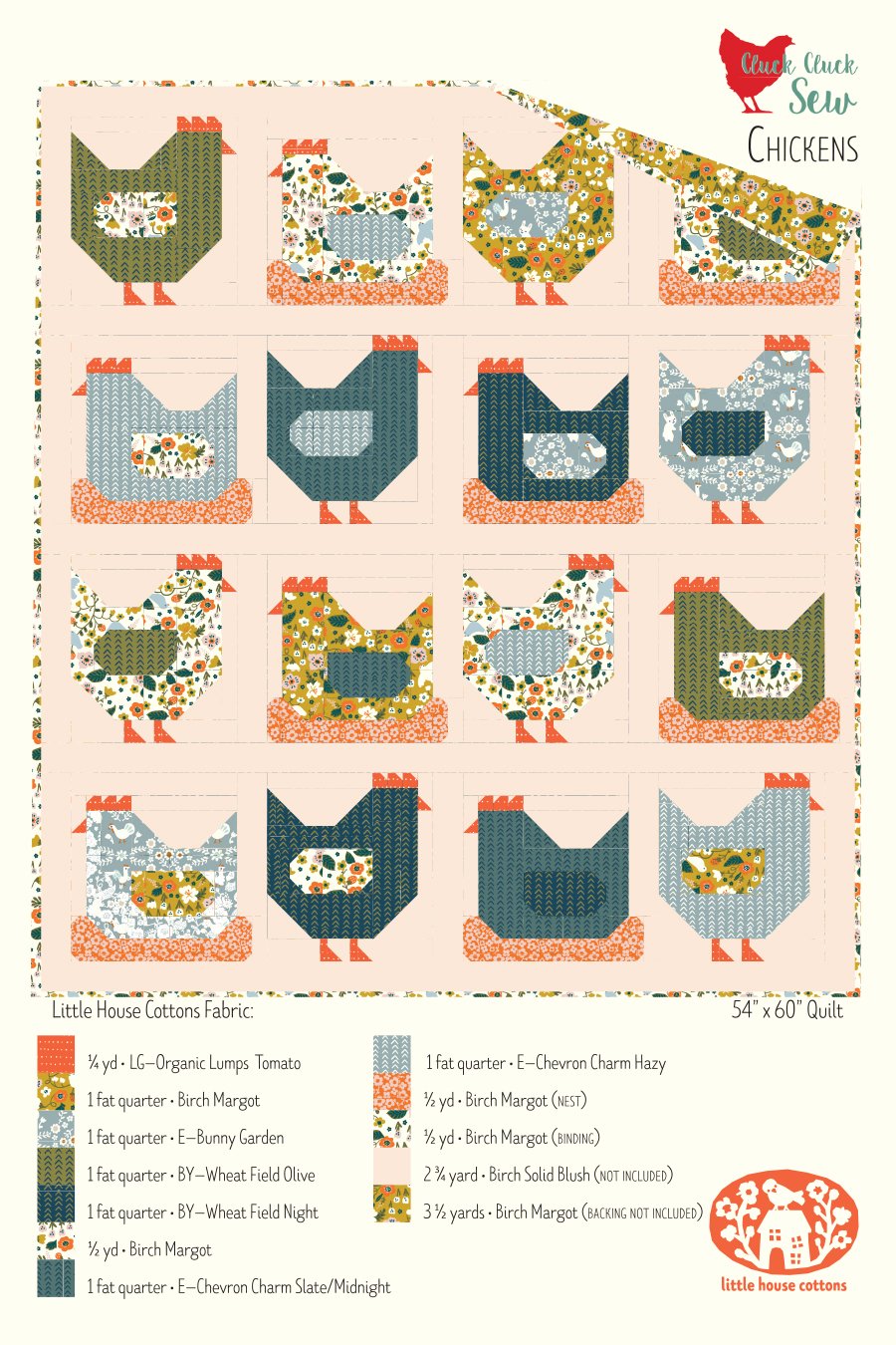Chicken Quilt Kit