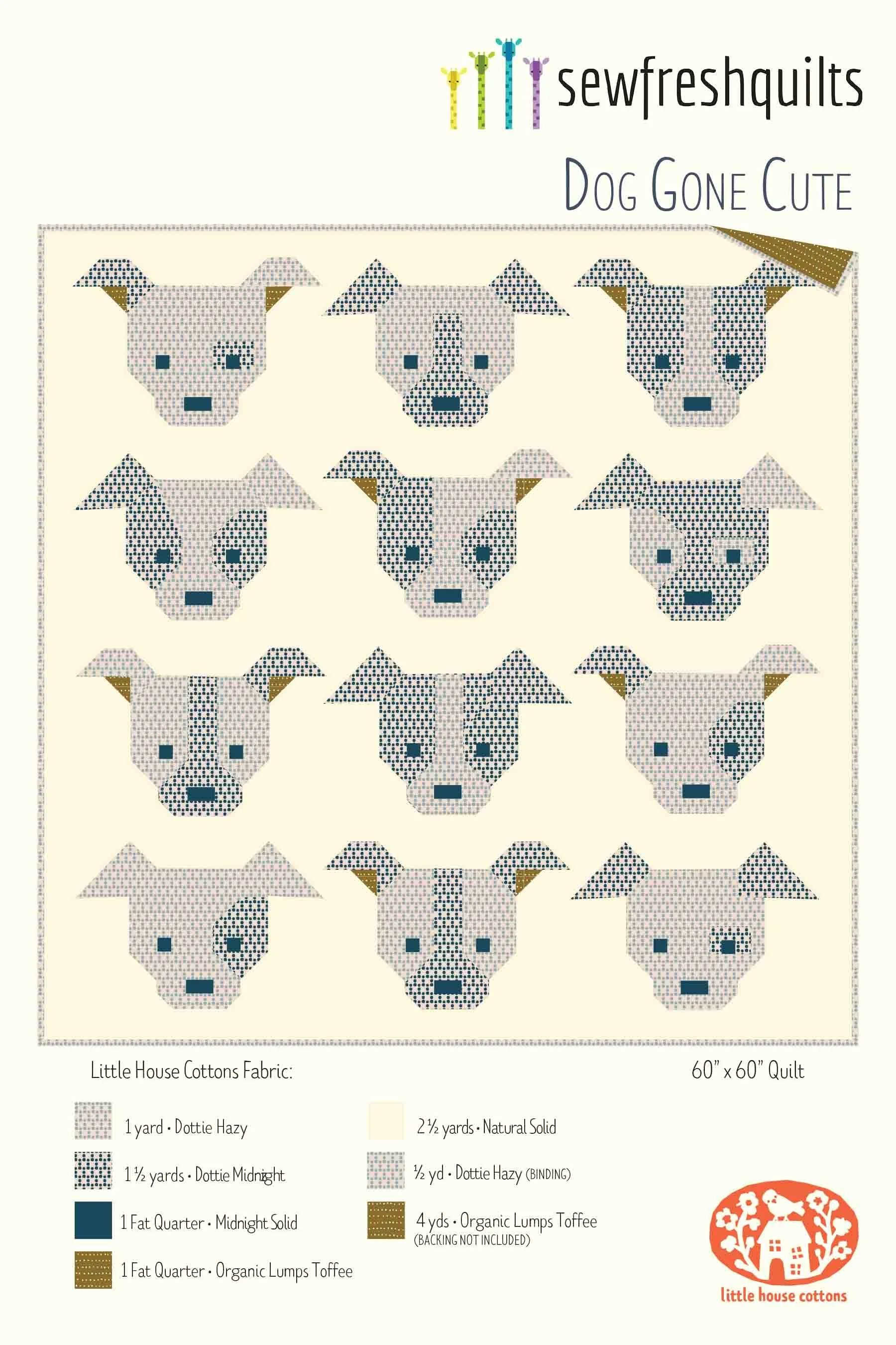 Dog Gone Cute Quilt Kit | PRE-ORDER FOR DELIVERY IN SEPTEMBER