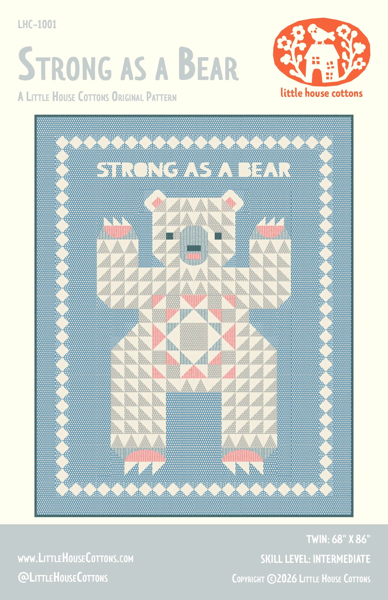 Strong As A Bear Paper Quilt Pattern