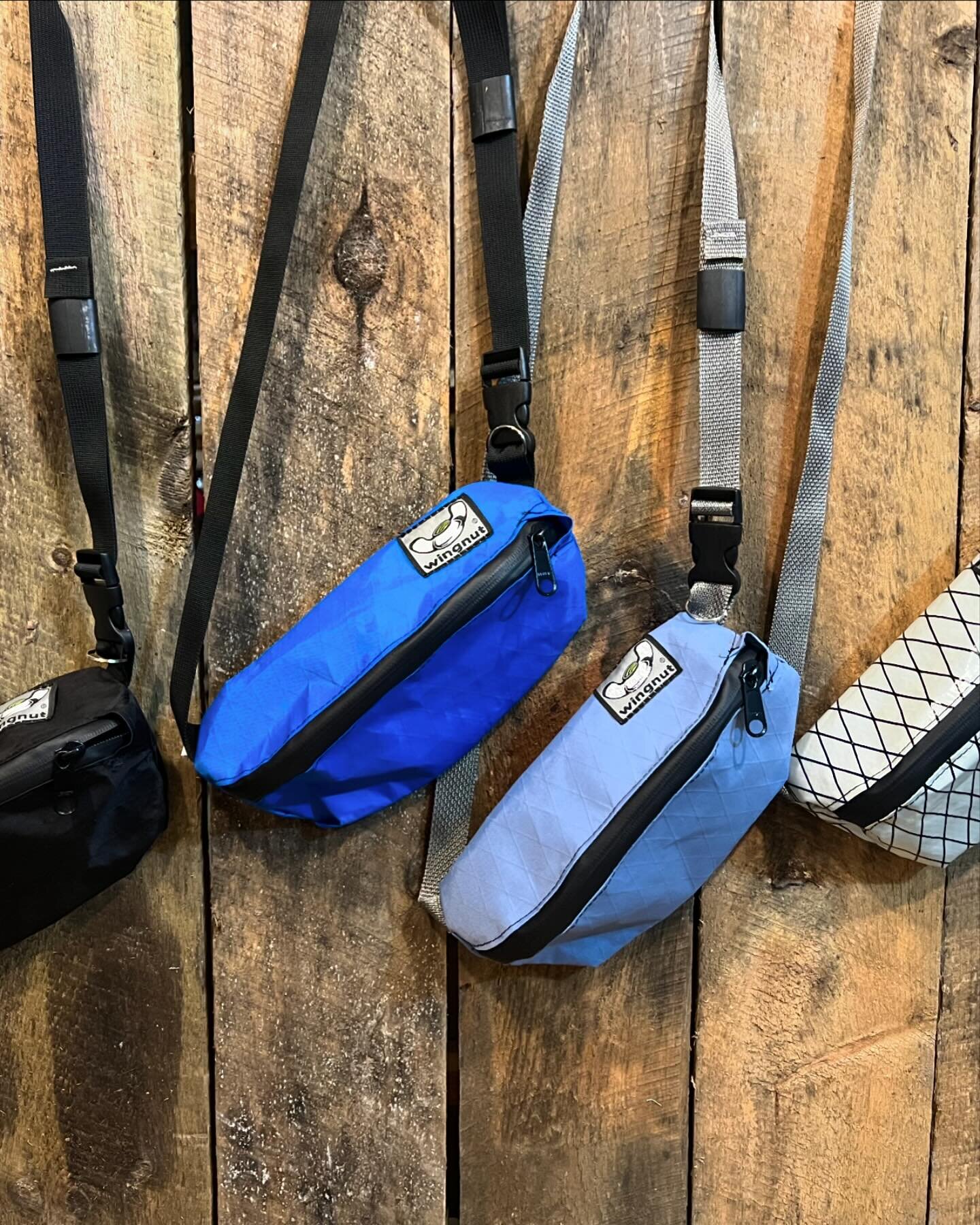 Gen4 sling packs. Many unique features. They are Up on the website in the showroom store.  I&rsquo;ve been holding out , rebuilding my infrastructure and designing these waterproof adventure buddies.  Backside interactive vinyl phone pocket Fits both