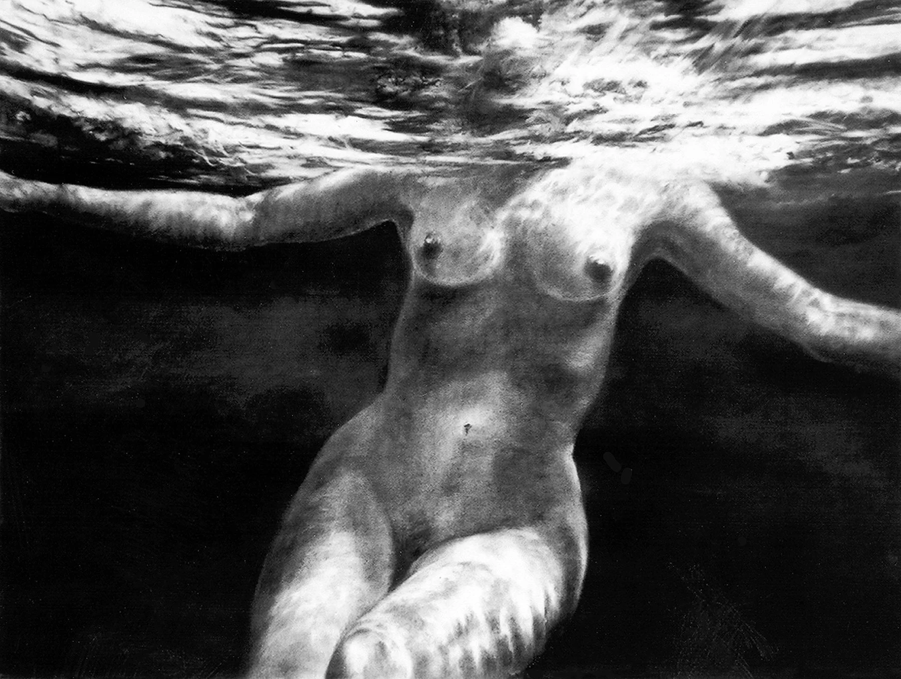 Our Lady, 38" x 52" charcoal
