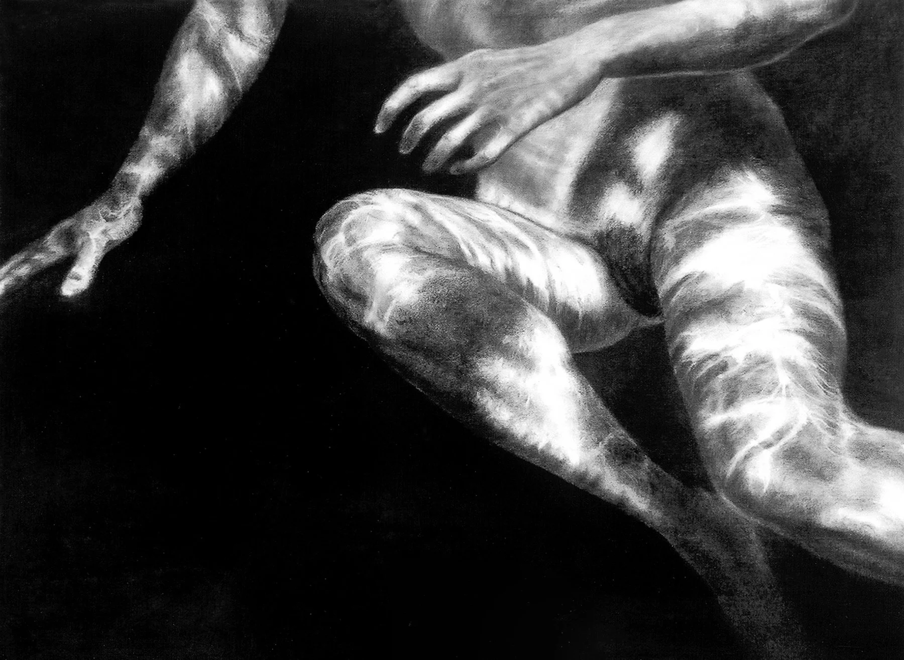 The Call: Leap of Faith, 38" x 52" charcoal