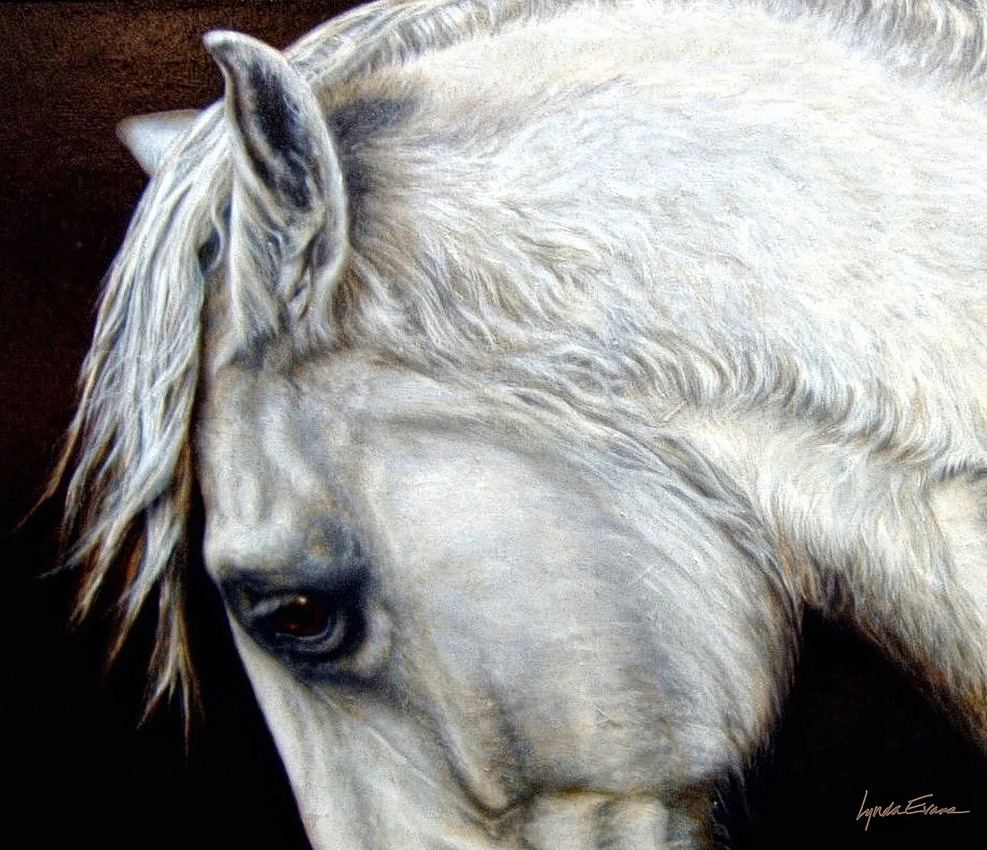 Compassion' Call, (detail) 36" x 60" oil on Belgium linen