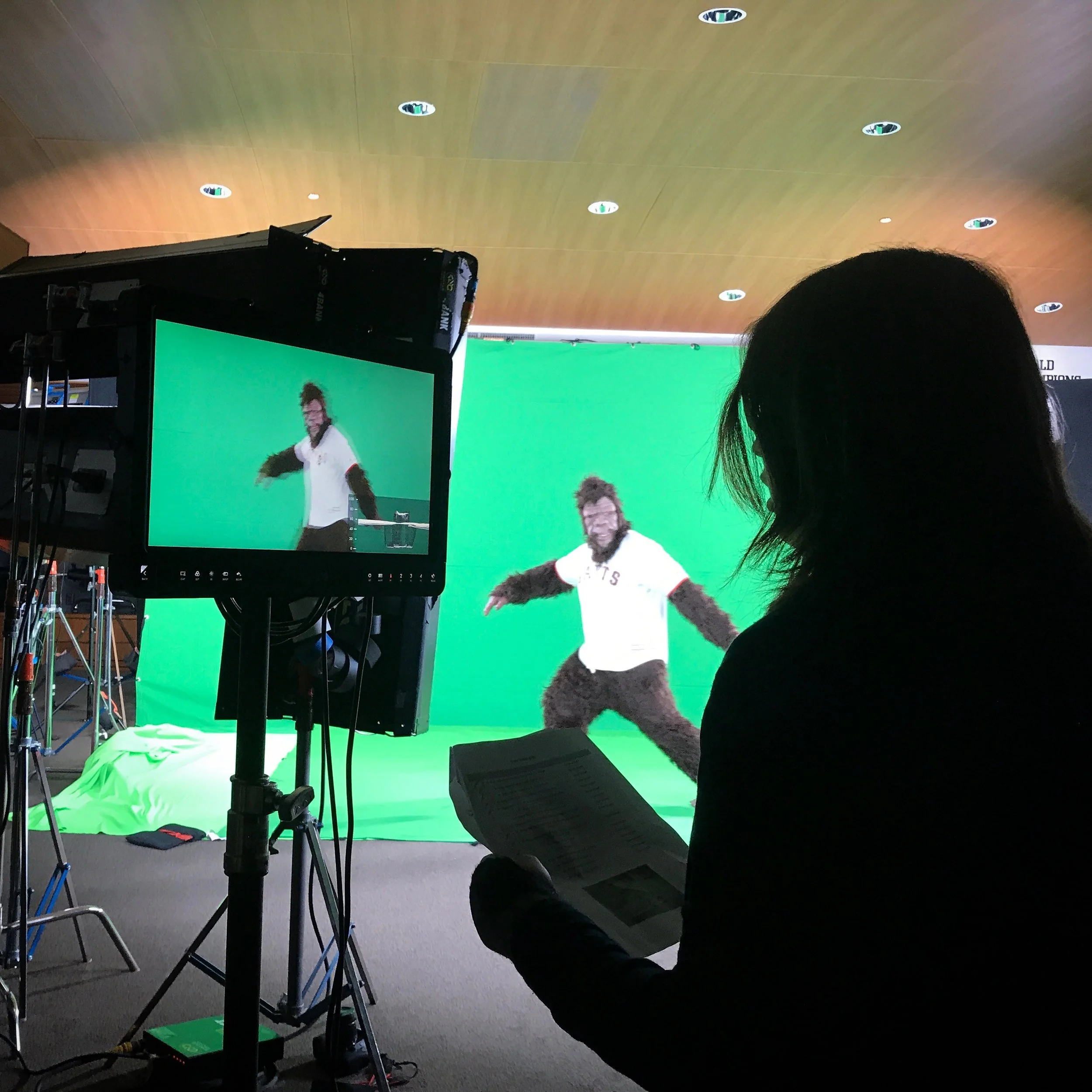 Directing Bigfoot for a cobranded feature at Oracle Park