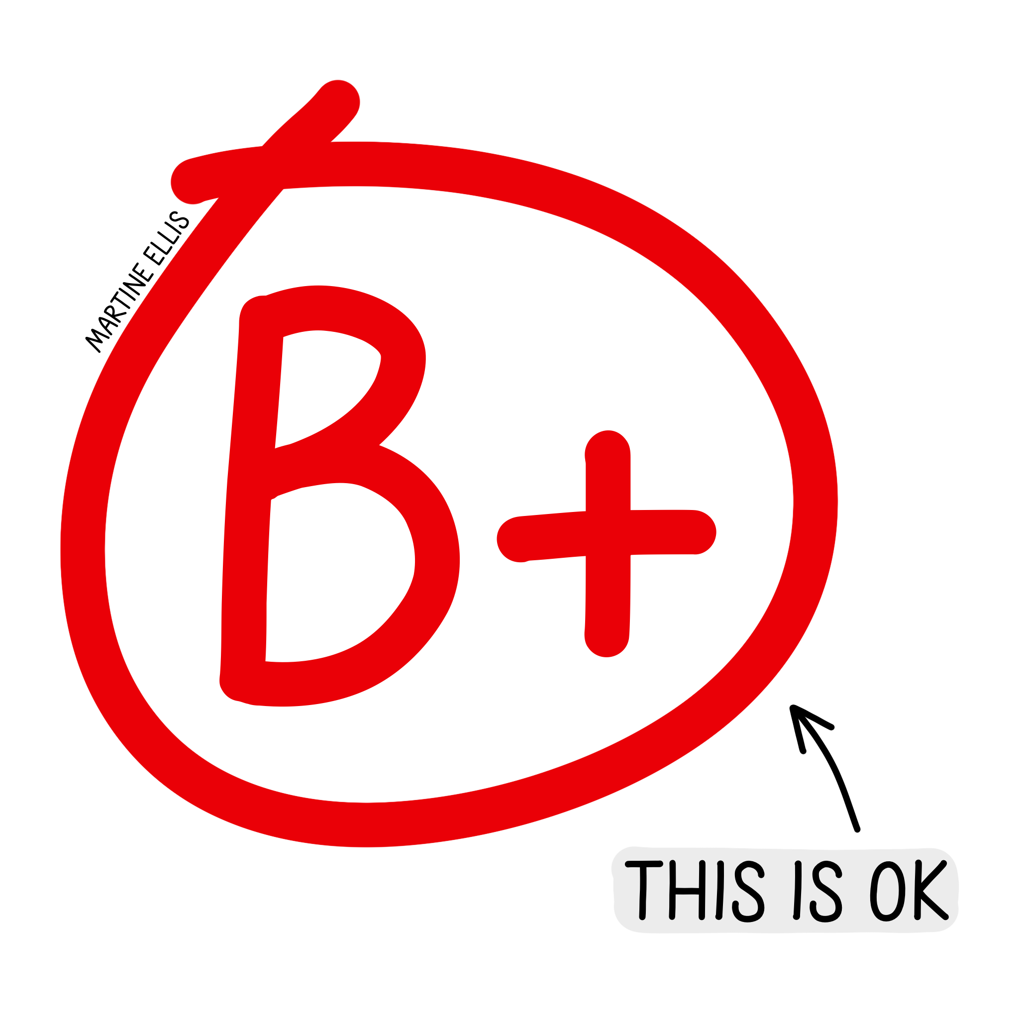 B+ Work is OK — Martine Ellis Education and Training