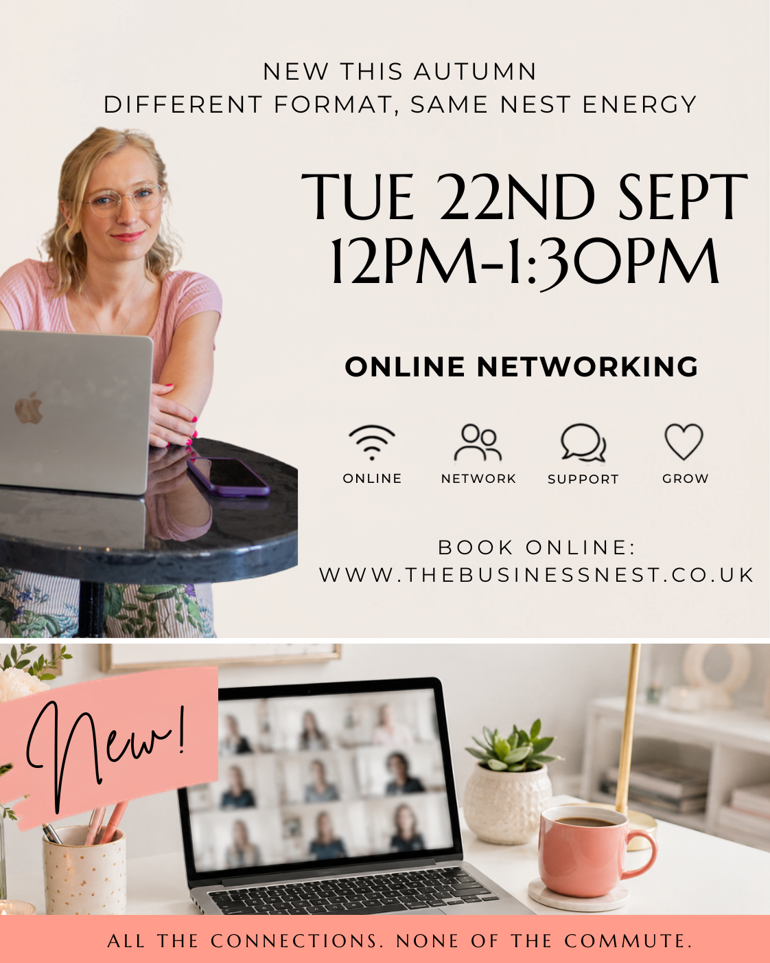 Online Business Networking: Tue 22nd Sept 12pm-1:30pm