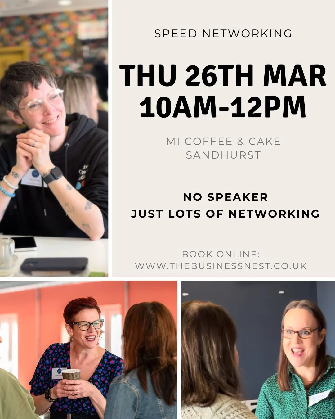 Speed Networking: Thu 26th March (Sandhurst)