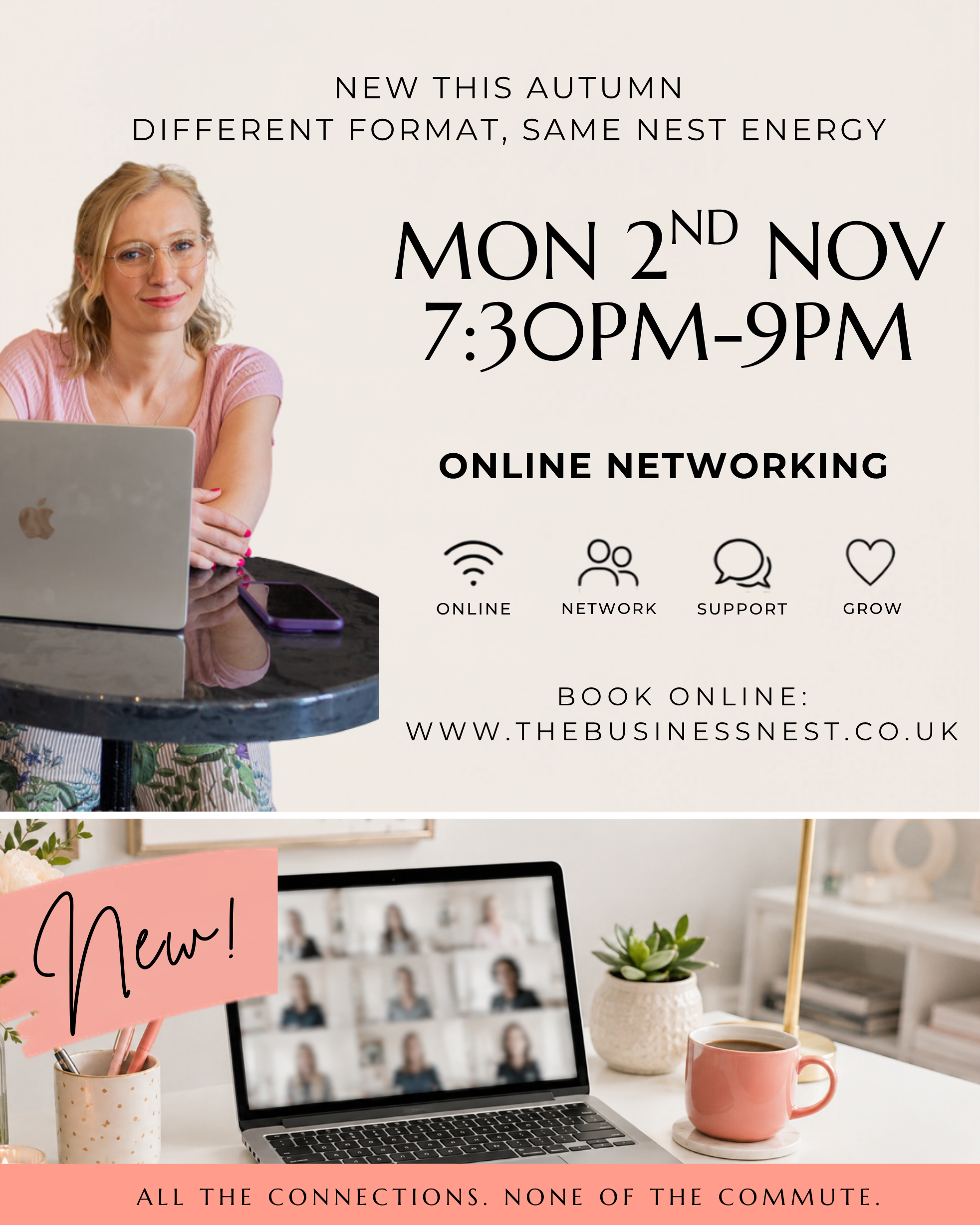 Online Business Networking: Mon 2nd Nov 7:30pm-9pm