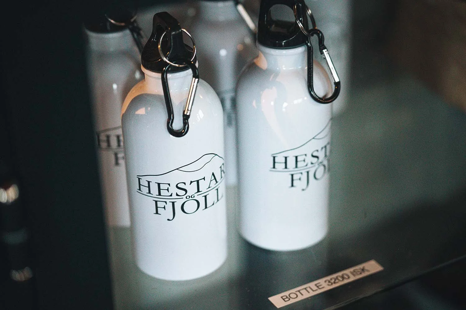 Hestar og Fjöll water bottles
