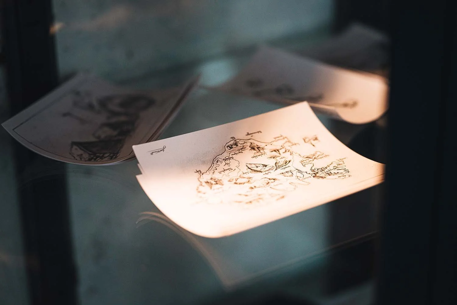 A map over Iceland at Hestar og Fjöll