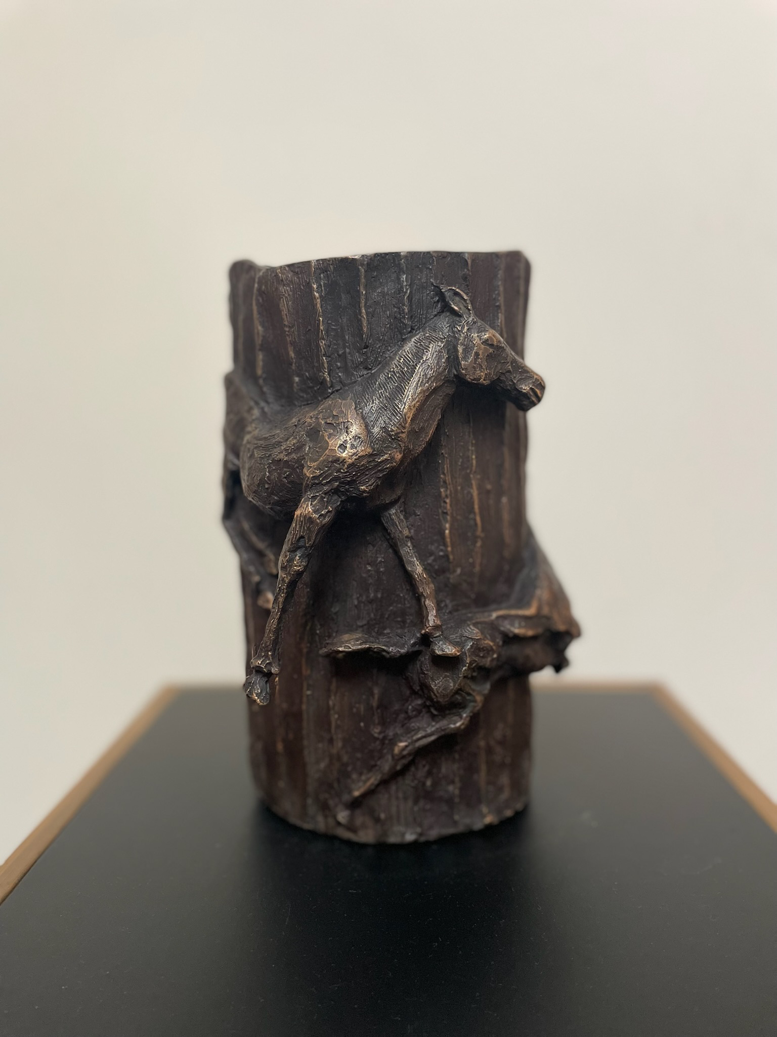 Horses, bronze 23 × 22 × 17 cm
