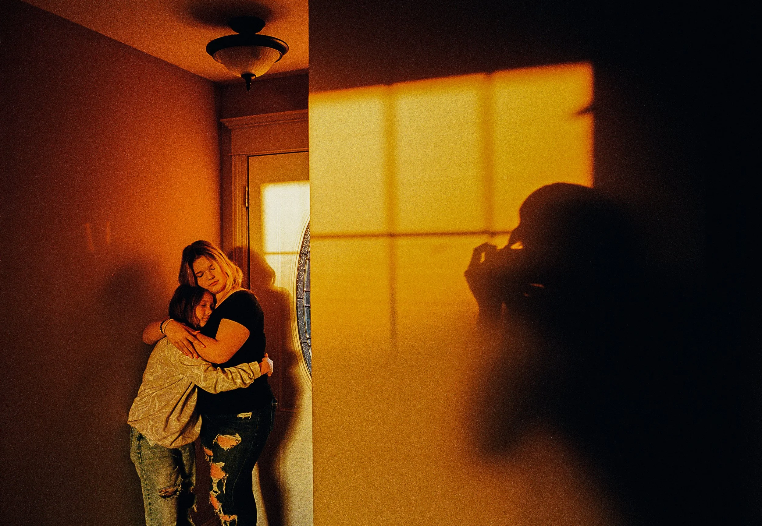 Sisters saying goodbye. From Dean Hinnant’s Blood series exploring siblinghood and family bonds.