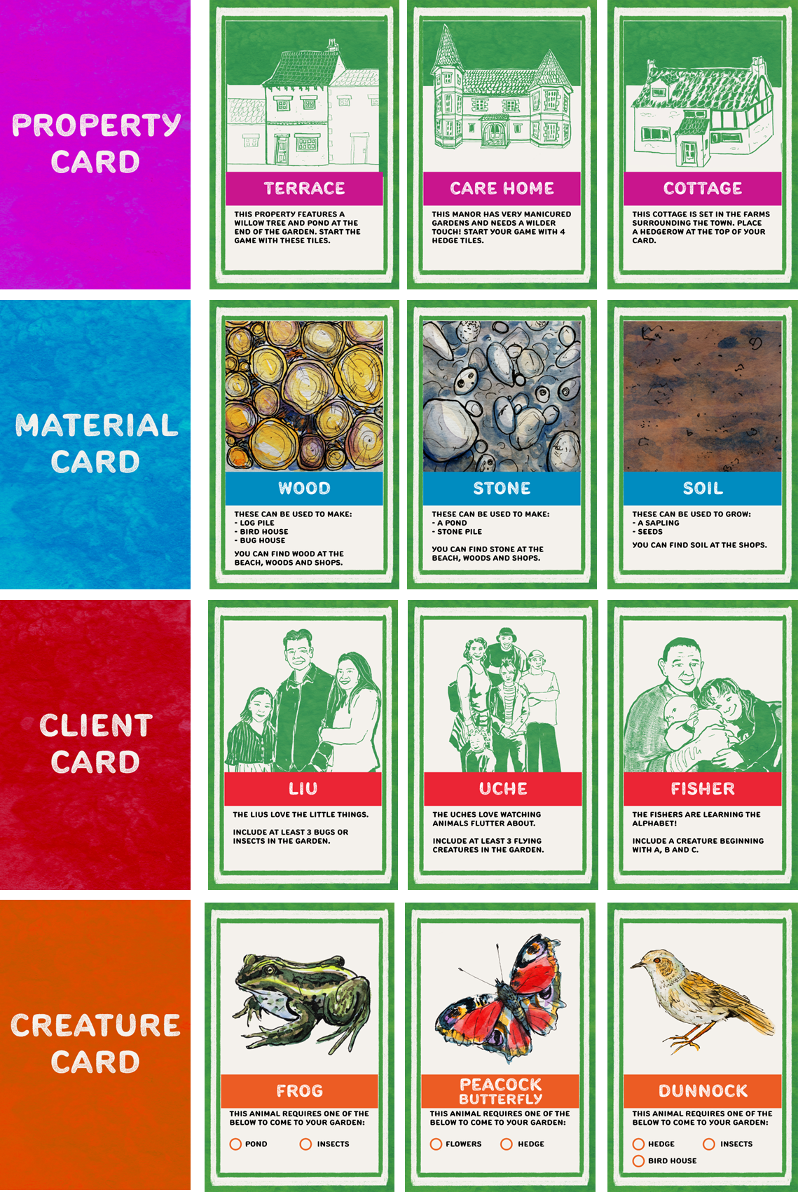 Beth Gillespie Art Muddy Boots Brigade Card Designs.png