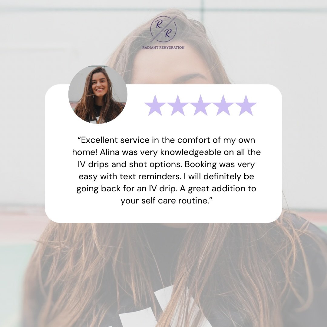 Happy customers are our favorite customers! 

IV hydration in your own home - it doesn&rsquo;t get better than that 💧 

Offering vitamin and medication therapy + vitamin injections