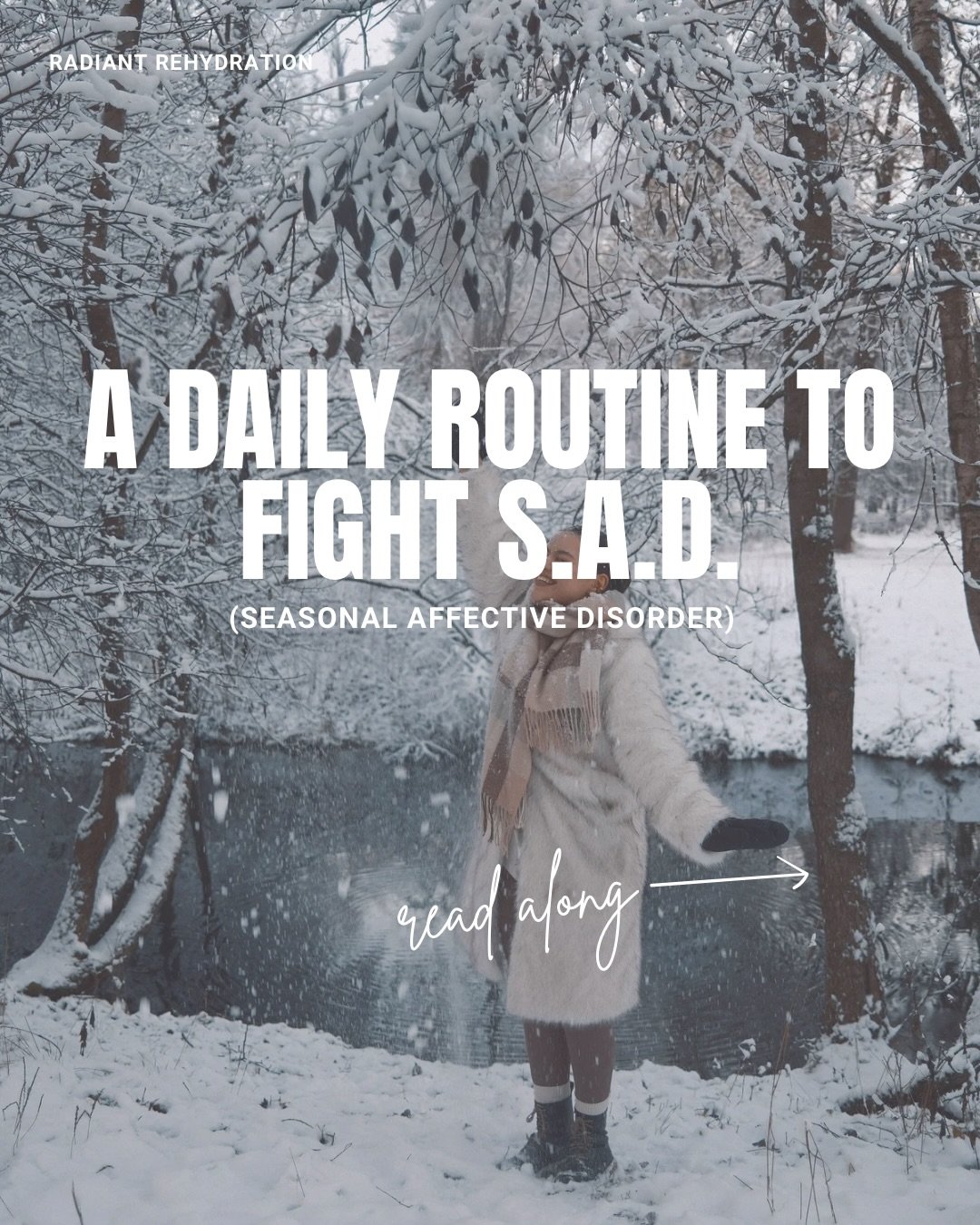 Most of us get the winter blues but seasonal affective disorder can be severe for some. Here are a few daily tips to lessen the effect on the brain and body. 

Wake up each morning with a sense of gratitude and optimism, connect with a loved one, get