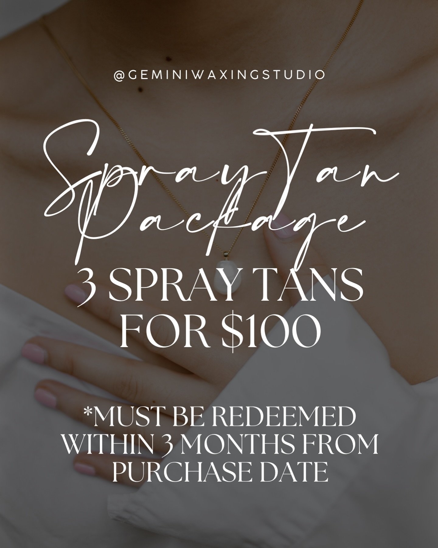 You guys asked for it!! Spray tan packages are available for purchase through the booking link in bio!