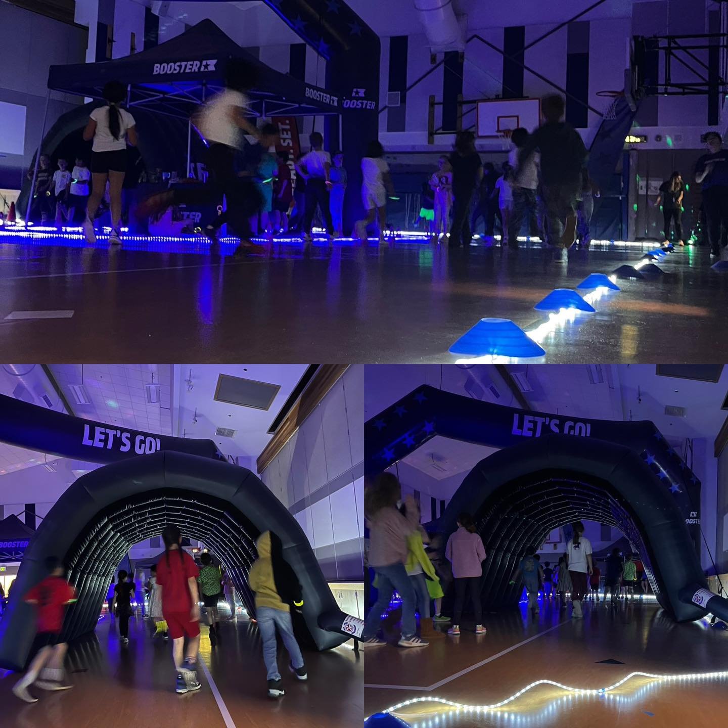 Some fun pics of the Glow Run happening today! 🤩