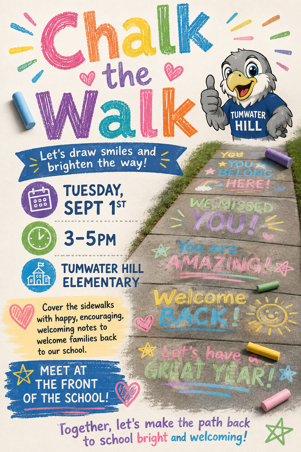 Chalk the Walk & Campus Clean Up