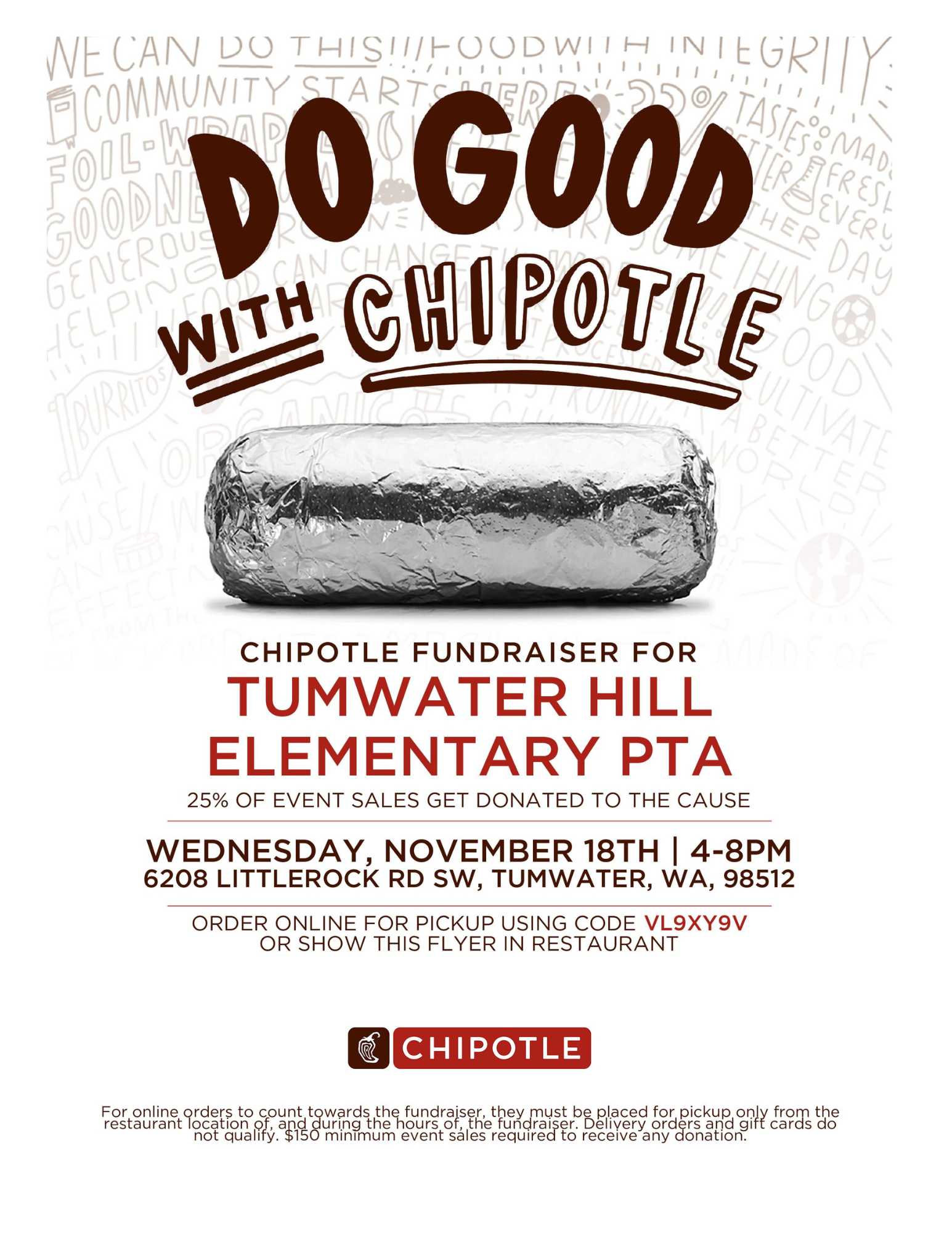 Hawks Night Out at Chipotle - Tumwater 