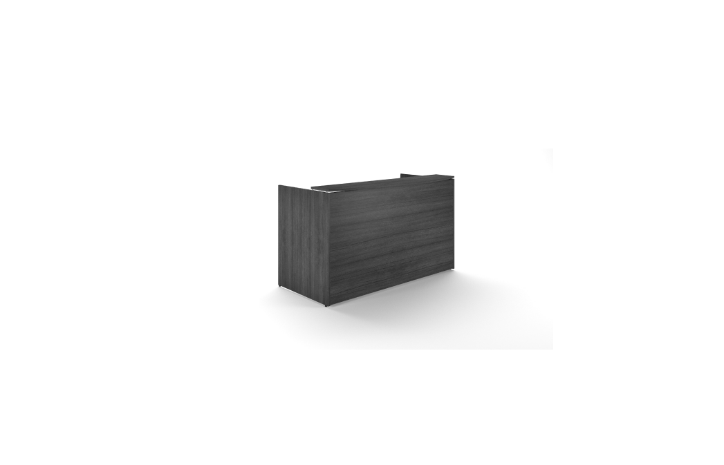 PARADISE LShaped Reception Desk with Laminated Transactional Floated