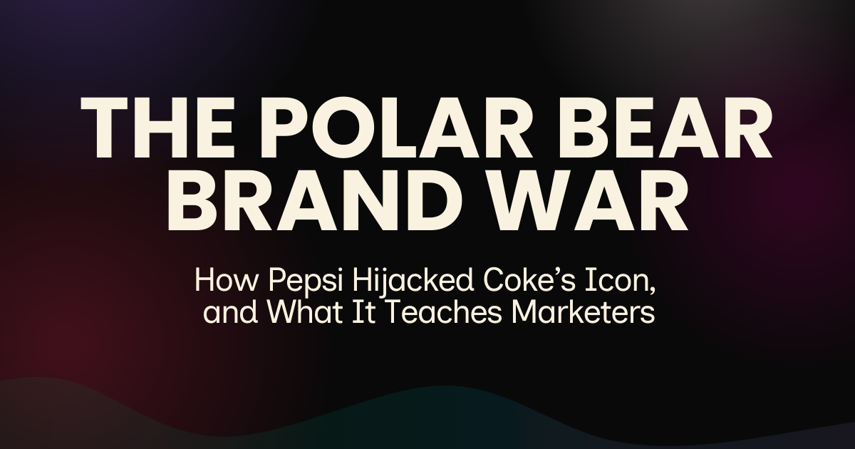 Pepsi “Stole” Coke’s Polar Bear — and That’s the Point