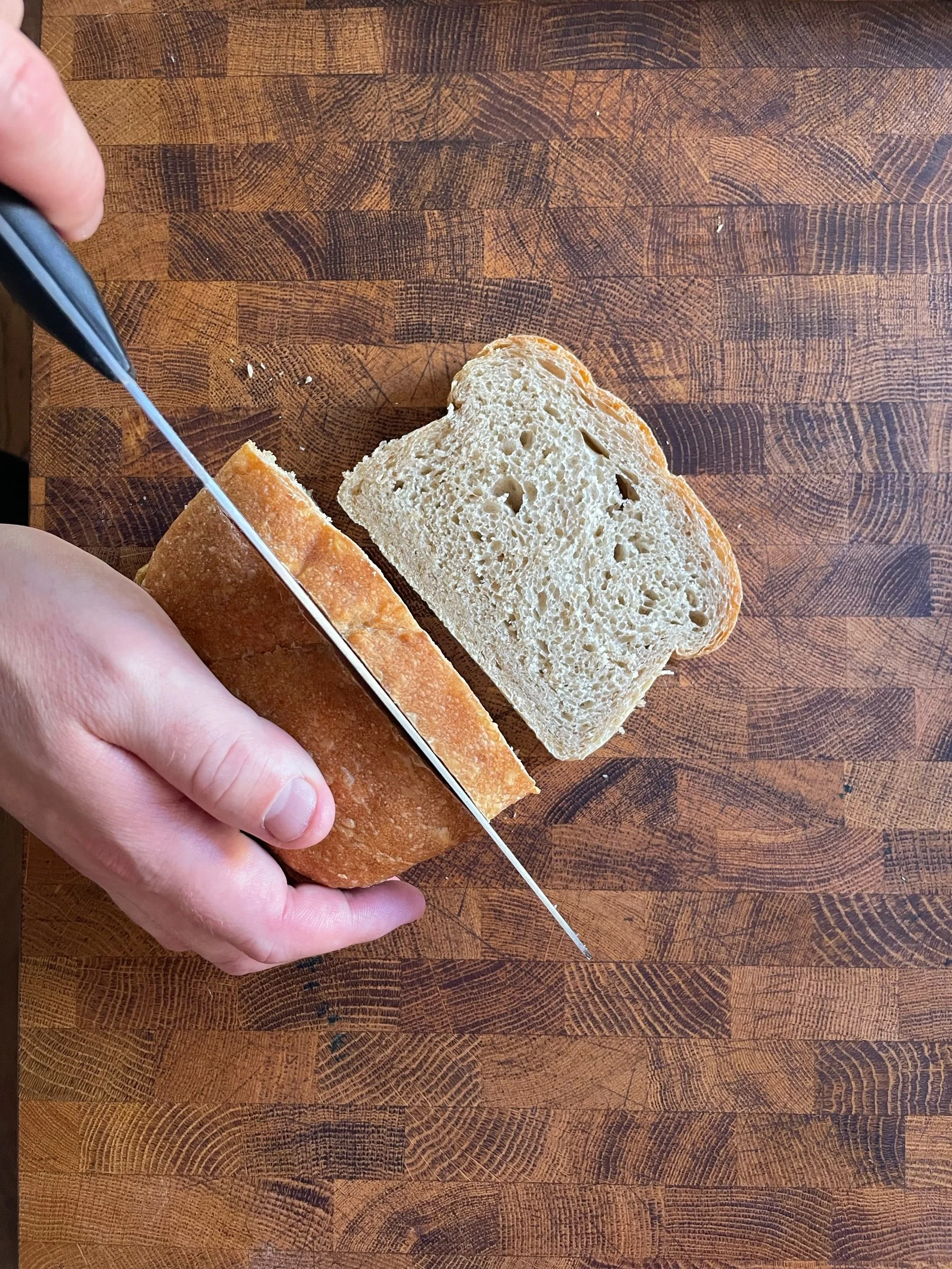 Sliced Sourdough Sandwich Bread