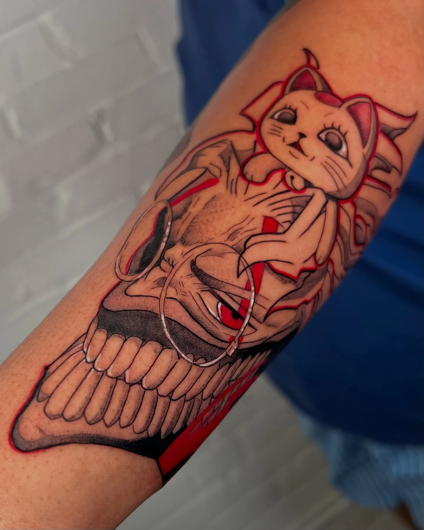 Okarun tattoo from Dandandan! Let me tattoo anime on you! 😊🙌🏽
.
.
#animetattoo #animeart #dandandan #okarun #okaruntattoo #anime