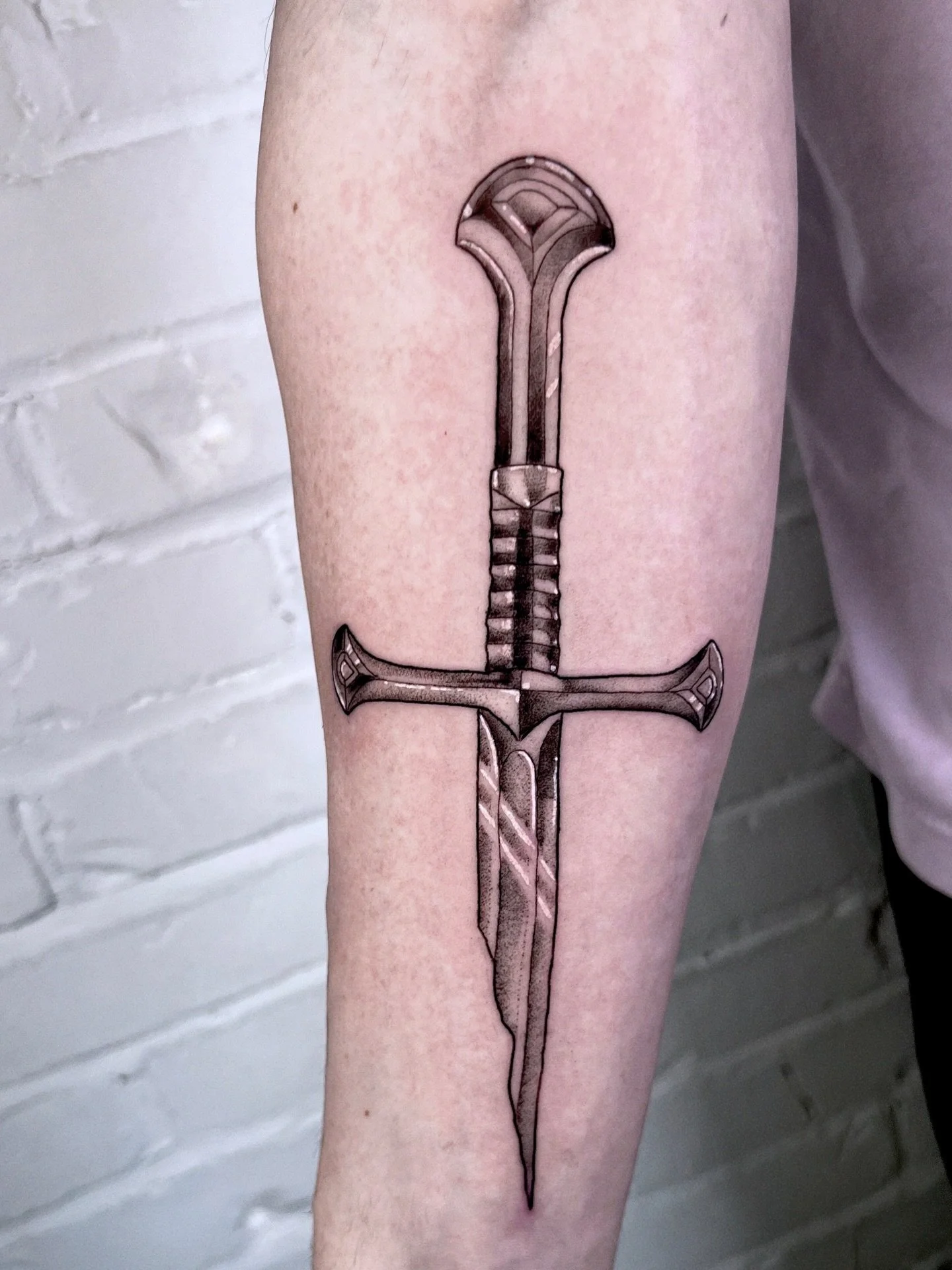 Some sword tattoos I did last year! 😊🙌🏽