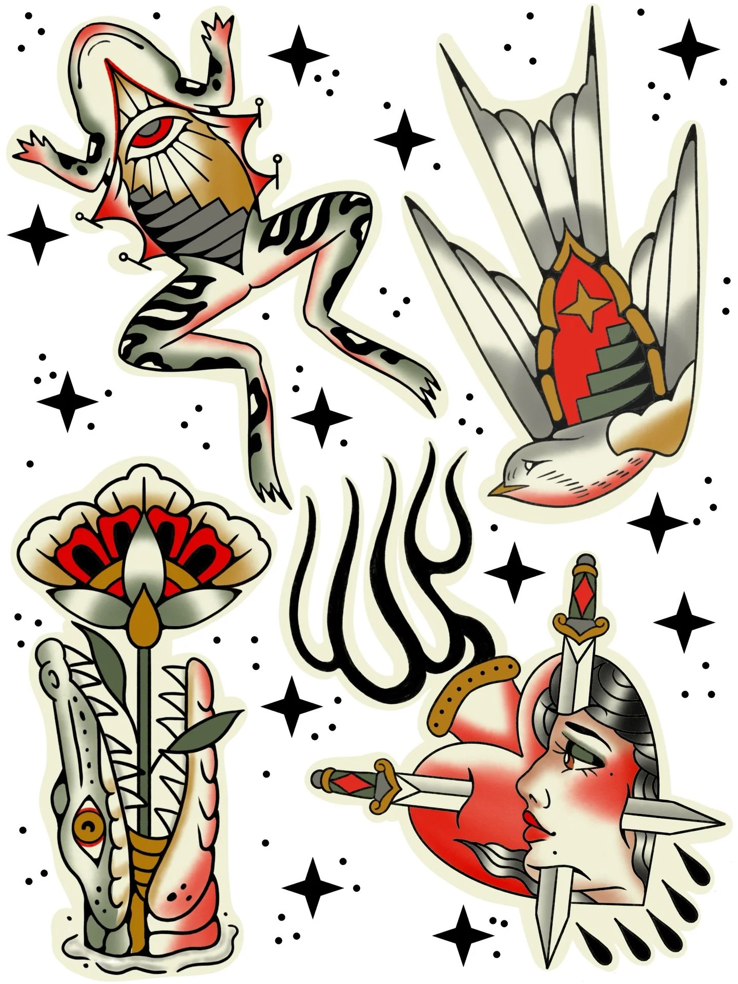 Last sheet from the 3 I made with this color scheme! Flat rate for flash Booking April through June !