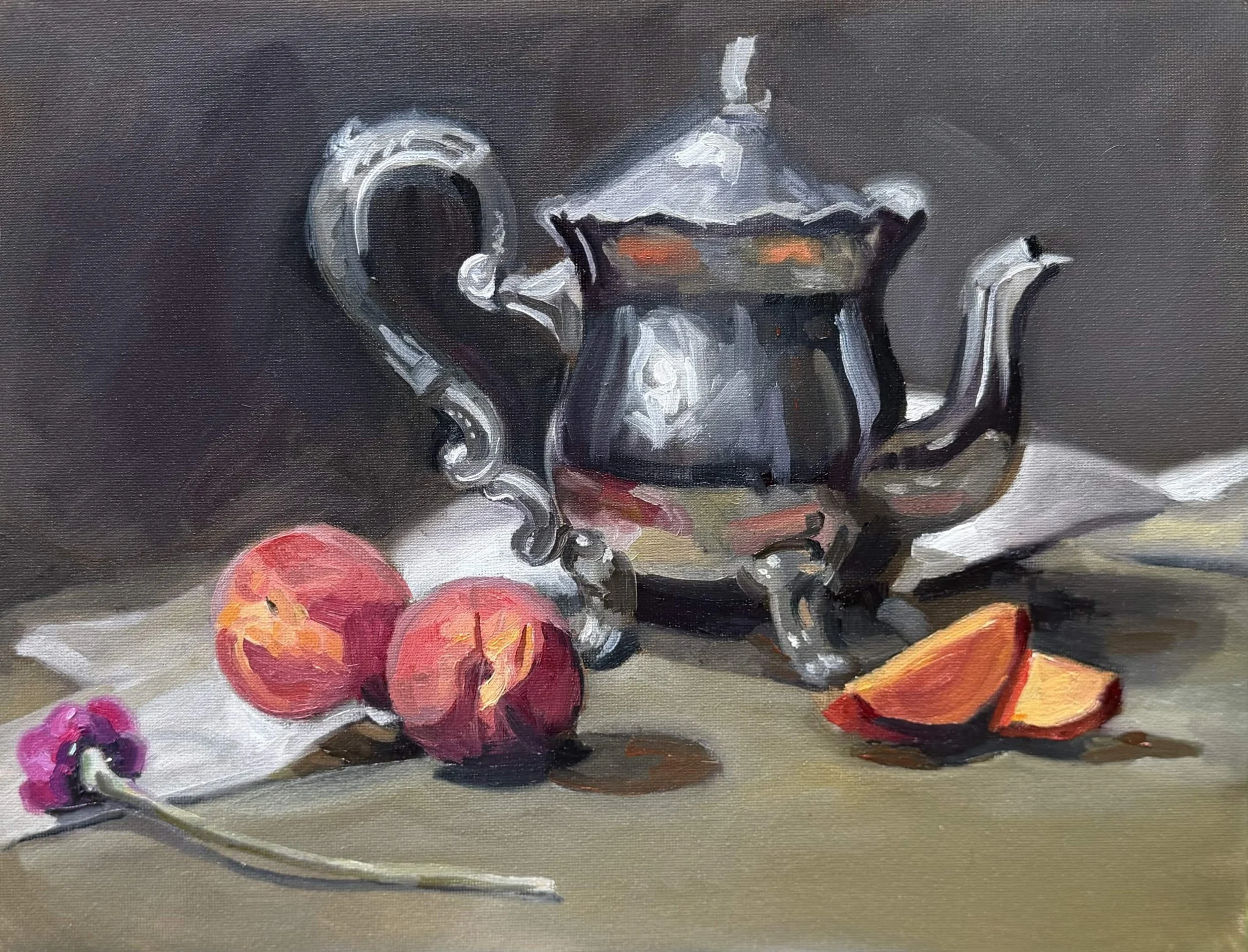 Still Life with Peaches