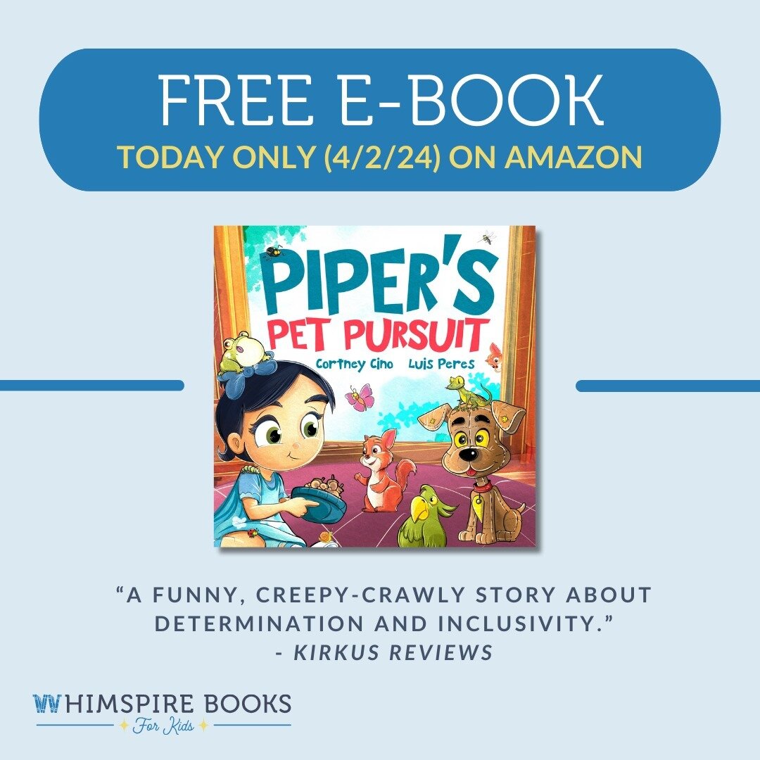 Today only! Link in bio (at the top). #piperspetpursuit #whimspirebooks #freebooks #childrensliterature #petsofinsta #petstory #picturebooks