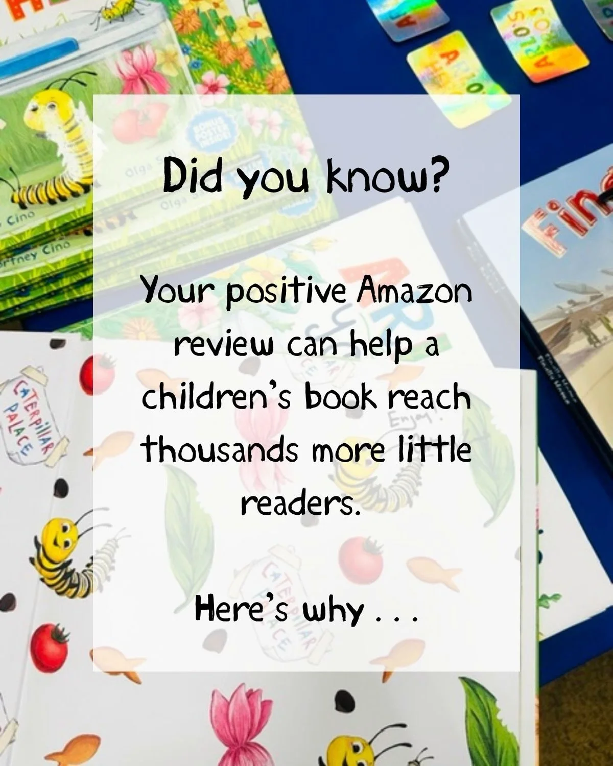 Curious why authors are always asking for Amazon reviews? Here is a quick overview to give some context. We so appreciate your positive reviews!

If you love our books, please consider leaving a review on Amazon (even if you didn&rsquo;t purchase the