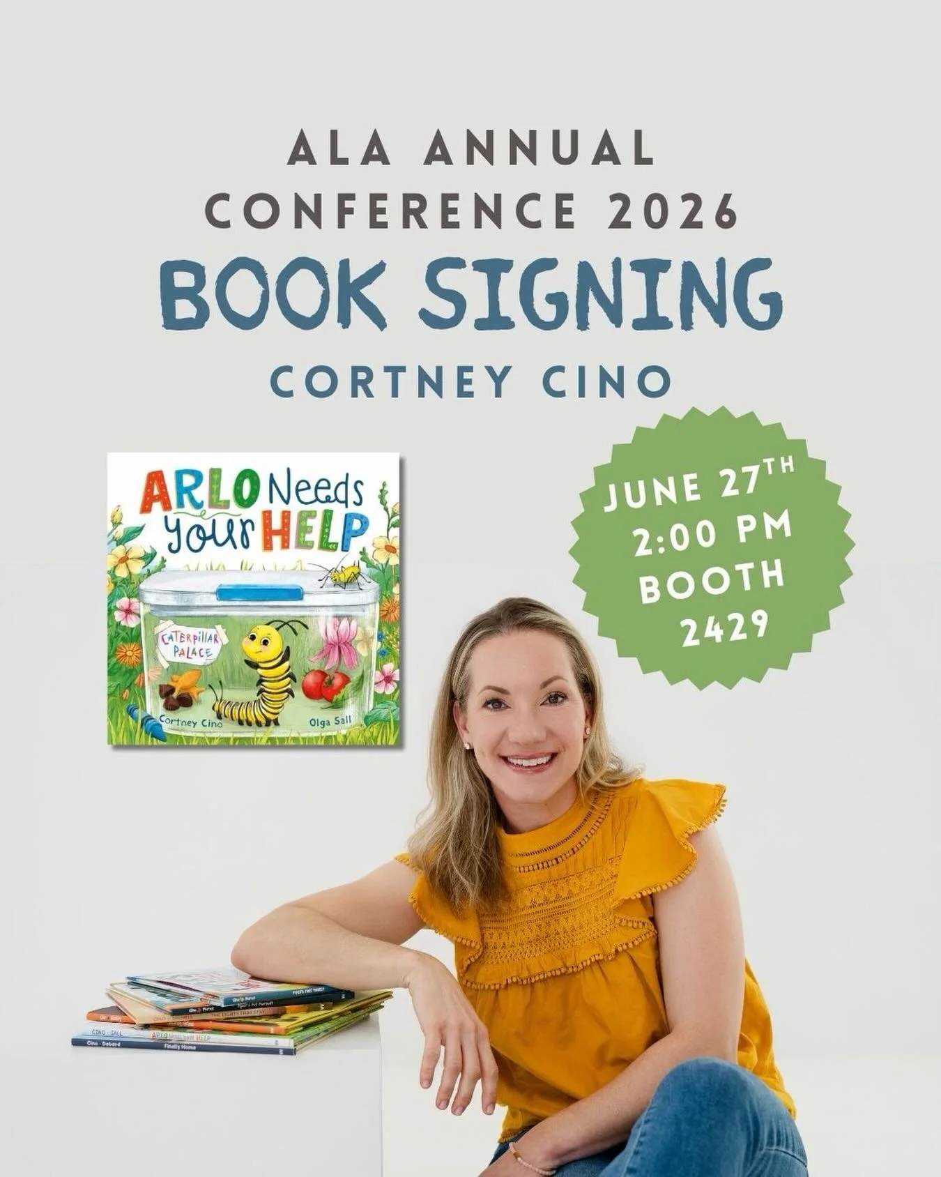 If you are a librarian headed to the @americanlibraryassociation conference in Chicago, come by booth 2429 (IBPA booth). I will be signing copies of #arloneedsyourhelp. I&rsquo;d love to meet you! 

If you are a fellow author or children&rsquo;s publ