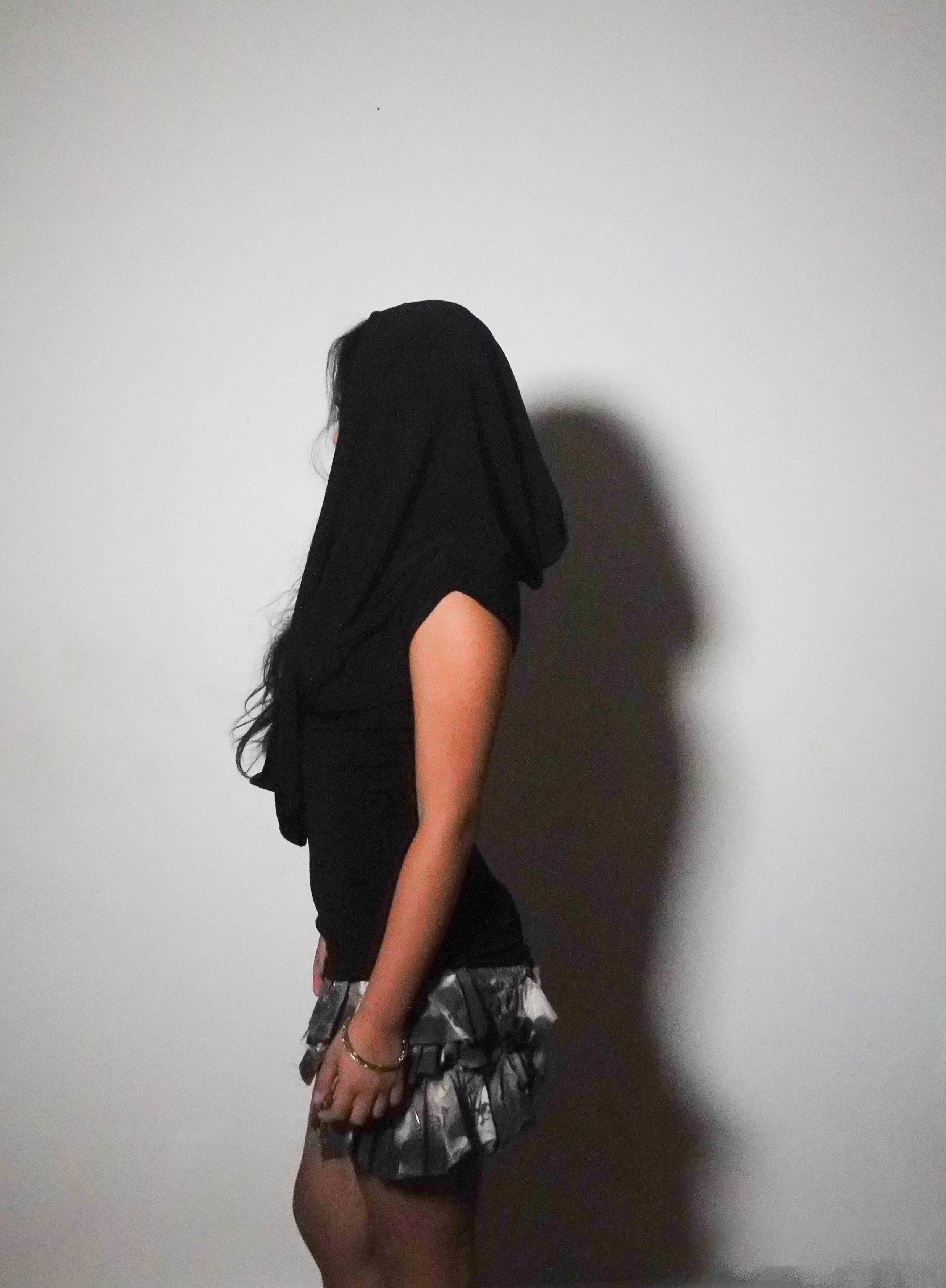 Jersey Hood Top and Mini Skirt
Jersey Muslin Spray Paint