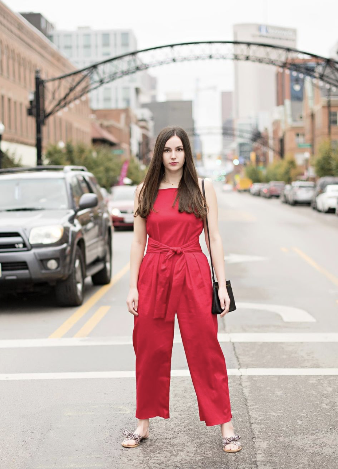 Jumpsuit
Red Stretch Sateen