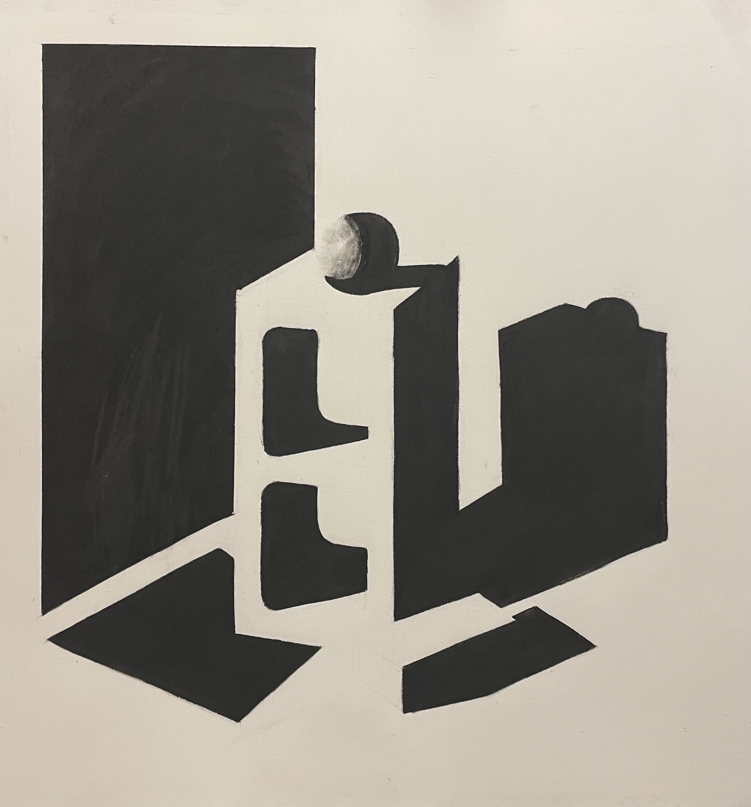 Charcoal Shadow Light Drawing