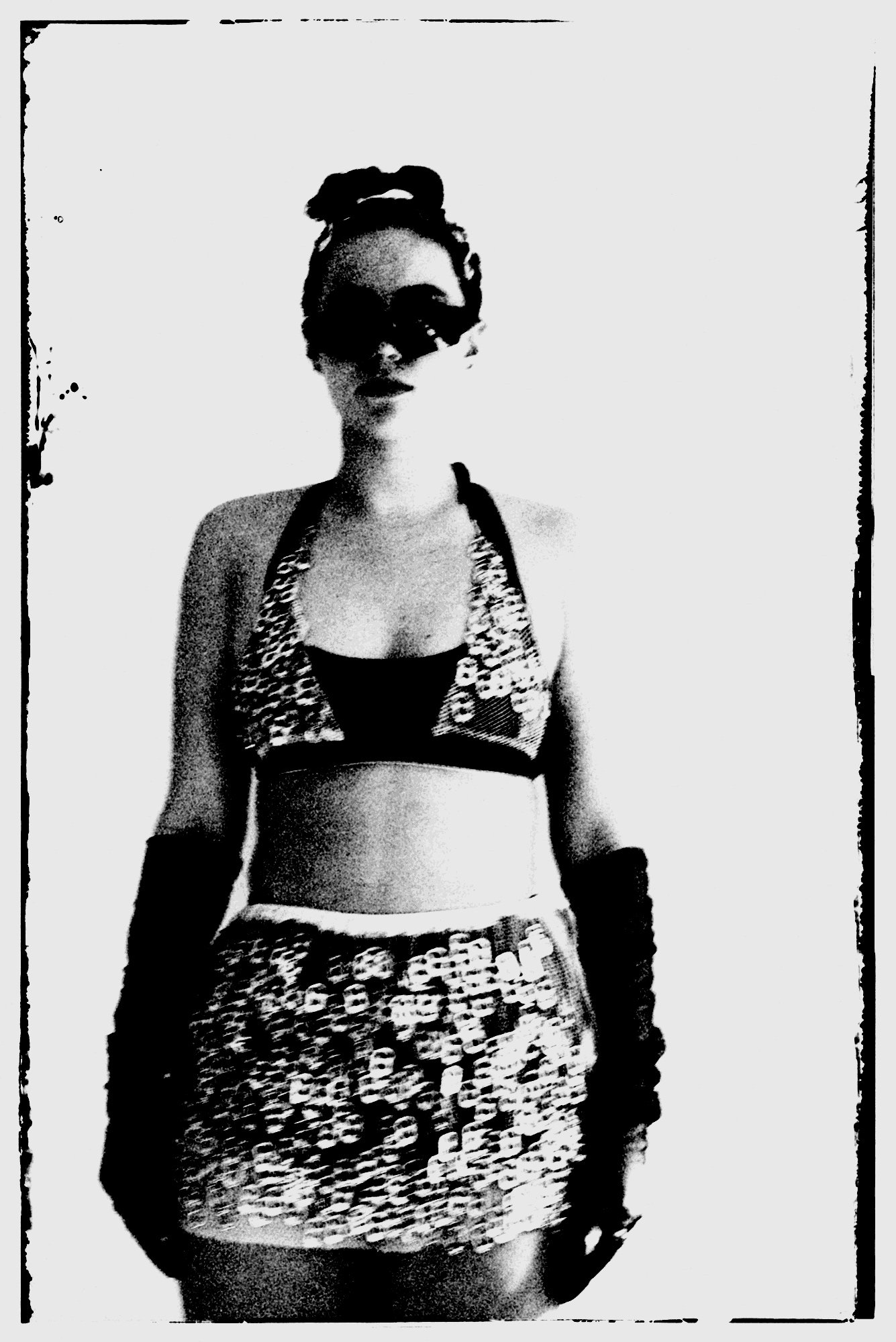 Sustainable Two Piece Set
Mesh Bag deconstructed and Hundreds of Pop Tabs