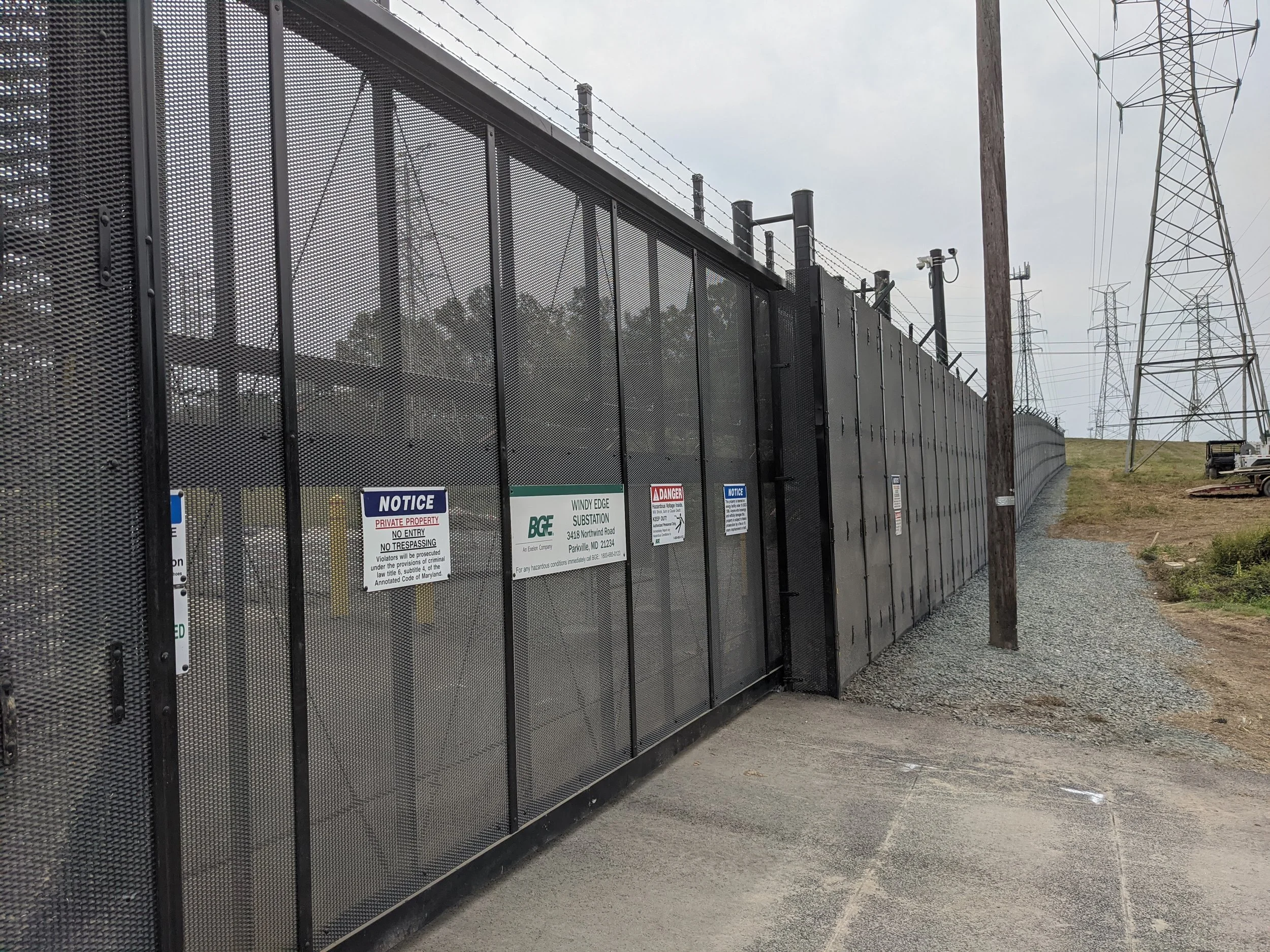 Subdivision Protection Strip Substation Perimeter Protection - Maryland — ALDRIDGE