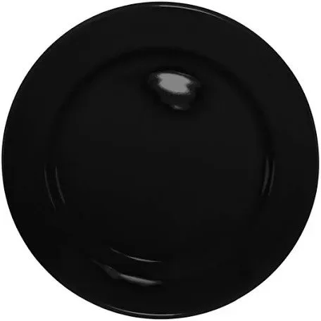 Elegant Black 10" Ceramic Plate