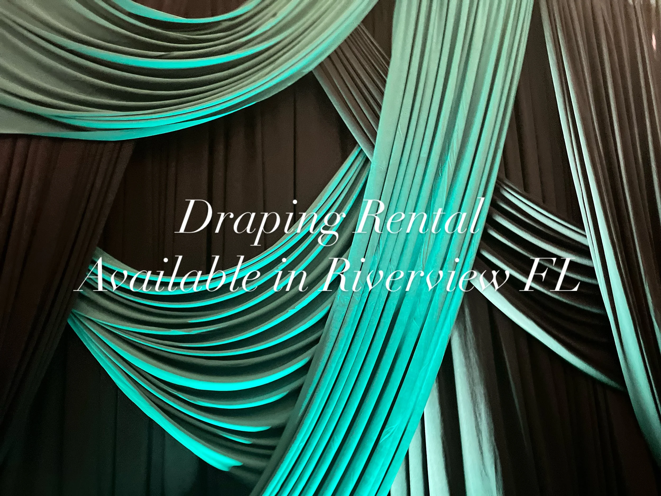 Elegant Drapes and Piping Rental Service