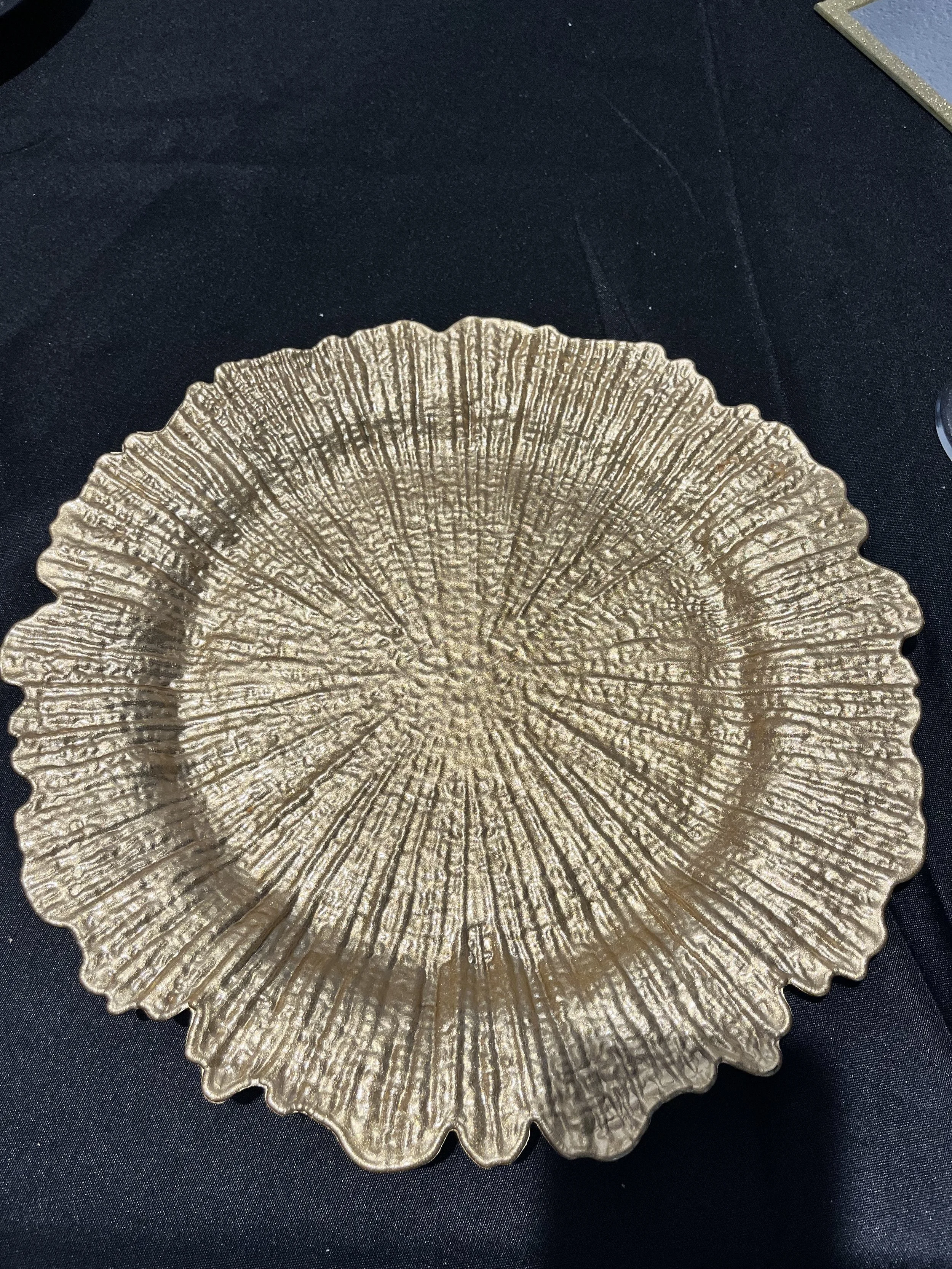Gold Leaf Charger Plate 13
