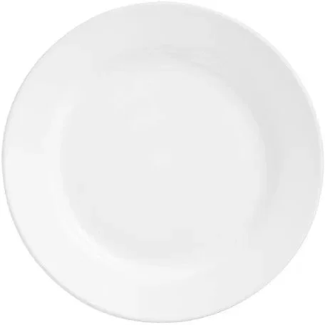 White Ceramic Plates / 10"