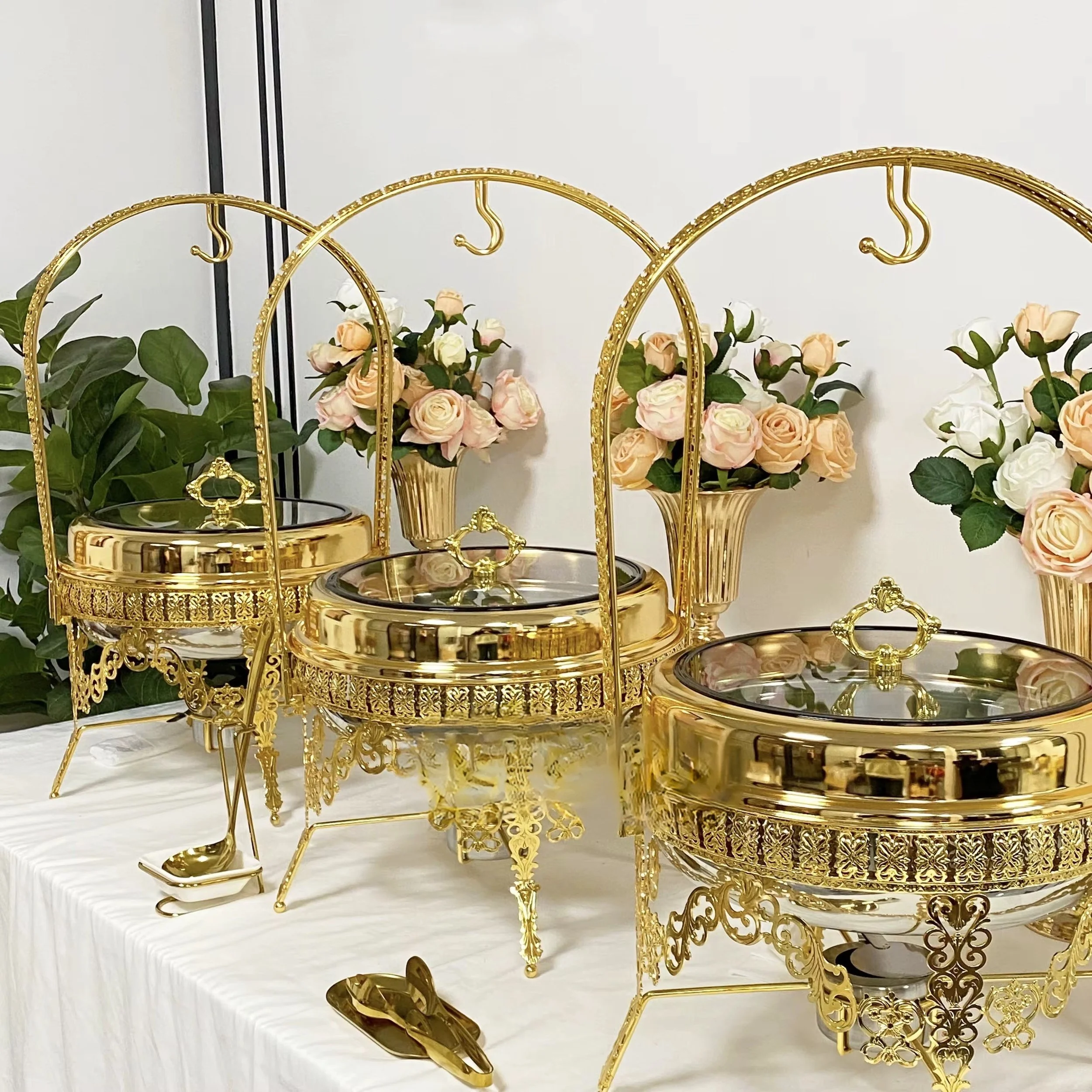 Luxury Gold Buffet Chafing Dishes