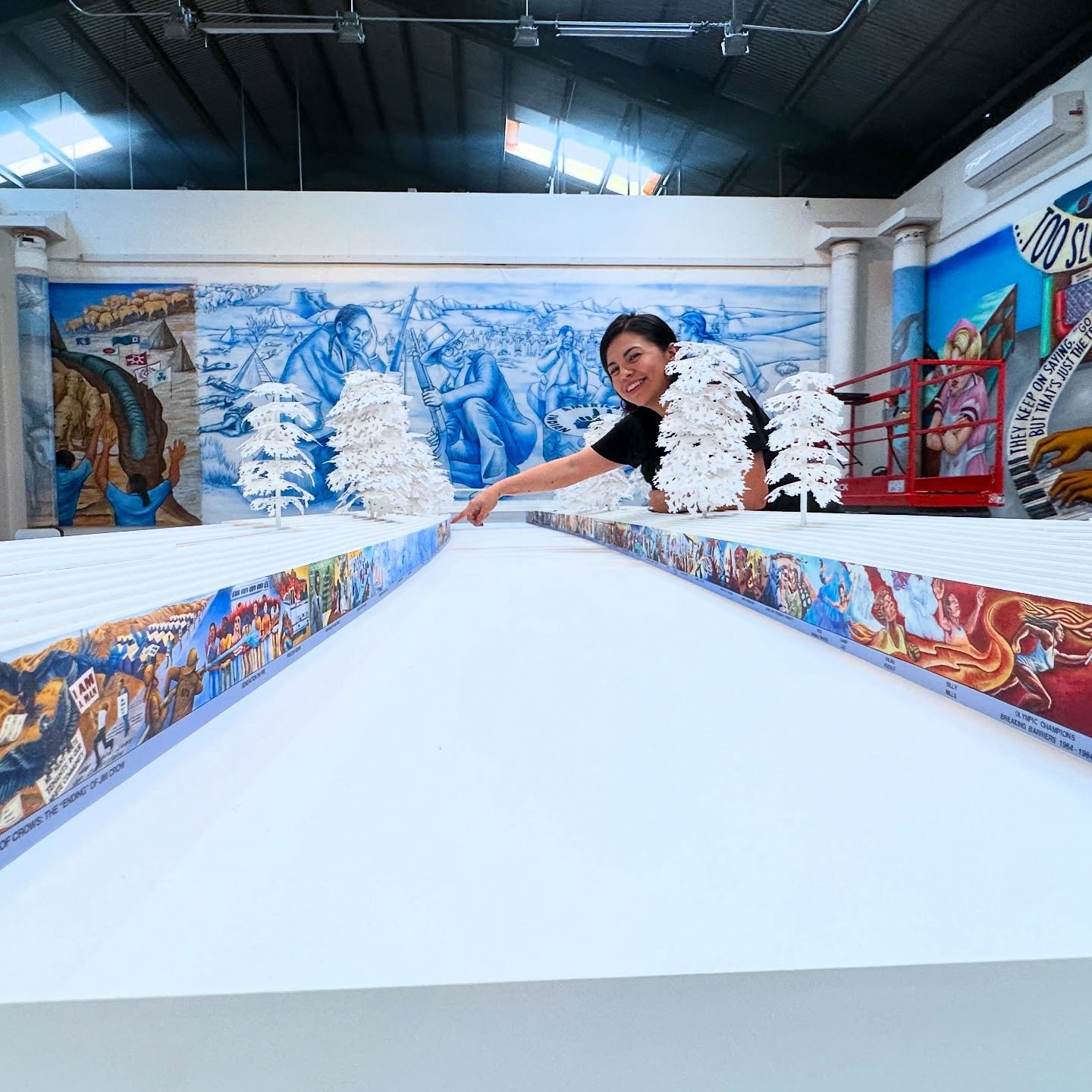 Want something cool to do this weekend? Come visit me at my new job!

@sparcinla is having an Open House this Saturday 4-6pm alongside all other galleries at Bergamot Station. Hear the legend Judy Baca and contributing artists past and present speak 