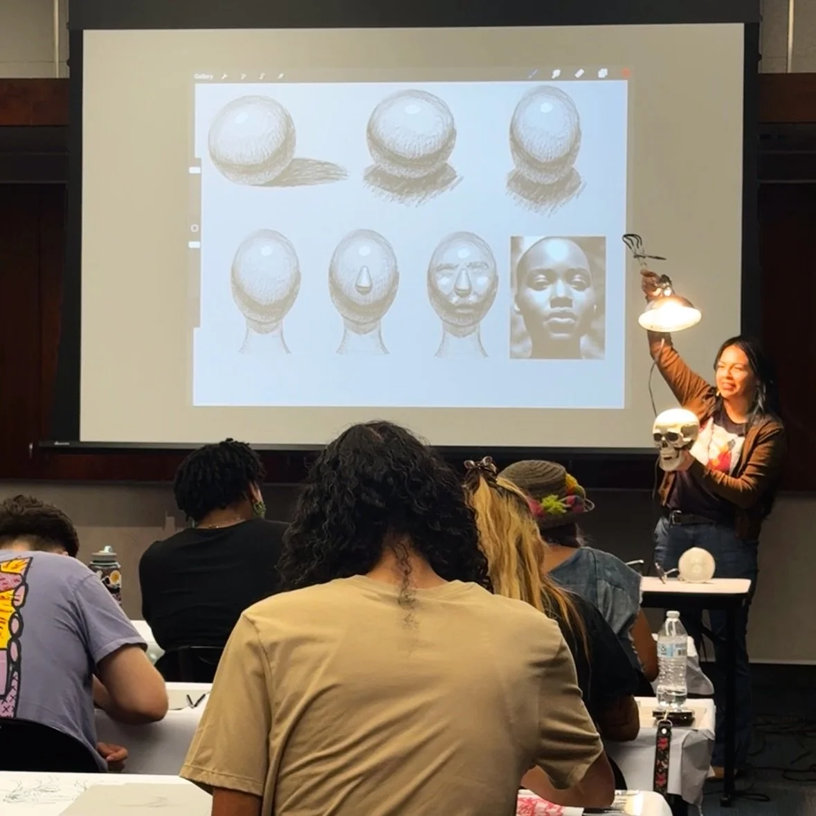 Had a wonderful time teaching an introductory portrait class @thecheechcenter grateful to be invited to collaborate by poet @mrlovingwords. It was such a cool and unique way to combine two art forms as they relate to portraiture. 

I rarely teach so 